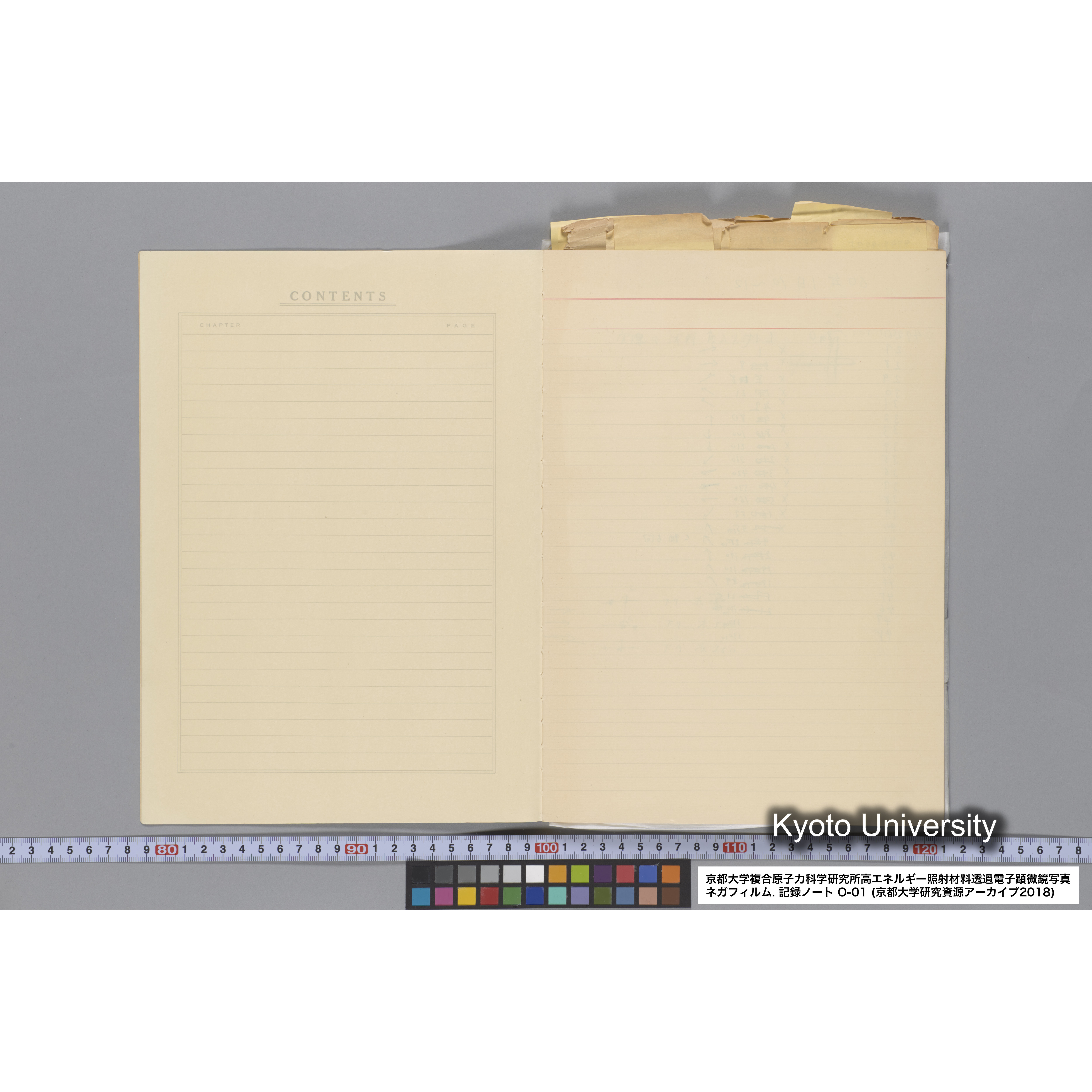 [記録ノート, Oシリーズ] 大洗 200CX用 電顕ノート 1. 4276～8178. (3)