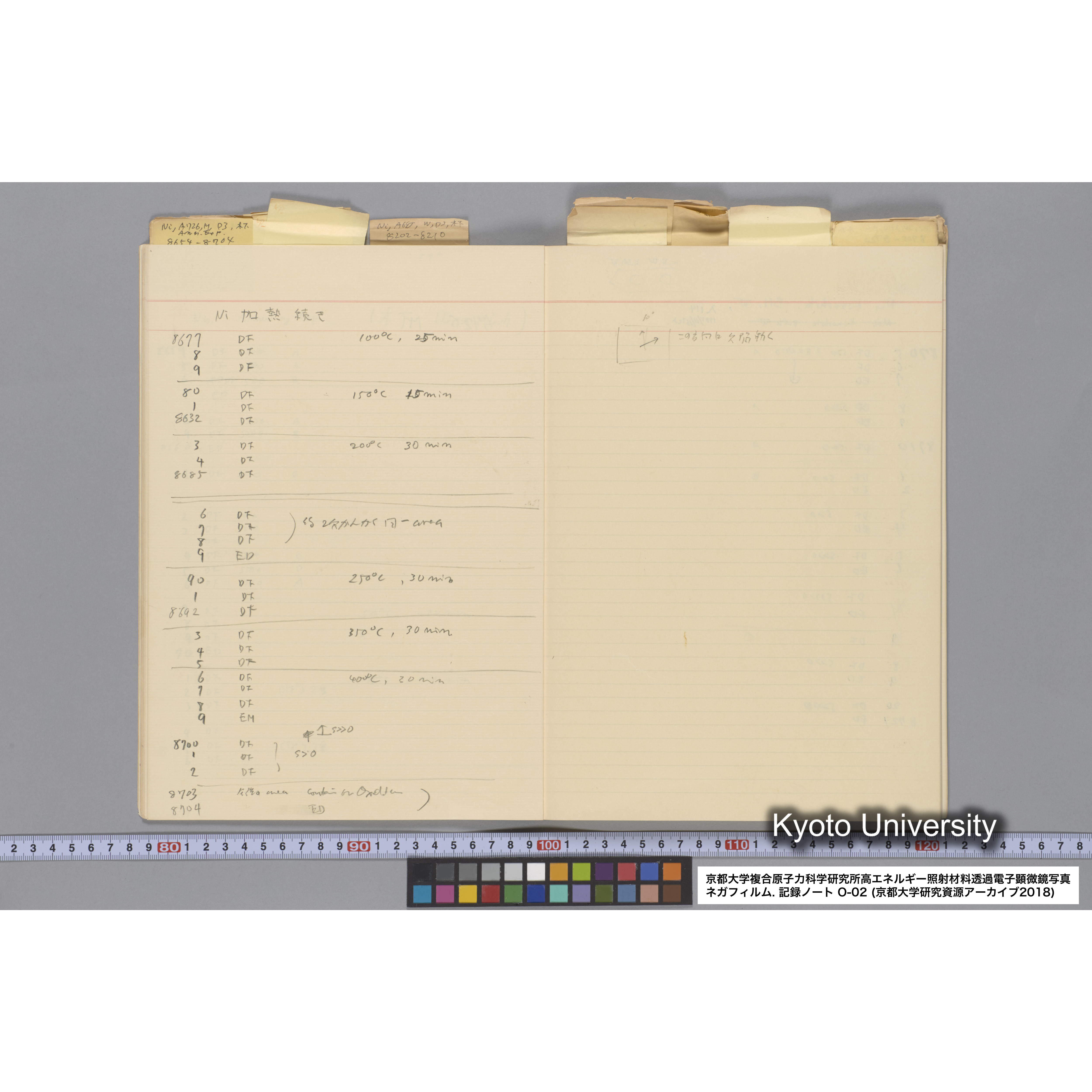 [記録ノート, Oシリーズ] 大洗 200CX EMノート 2 北大 桐谷研 1985.〜1985.11.26. 8179〜14889. (16)