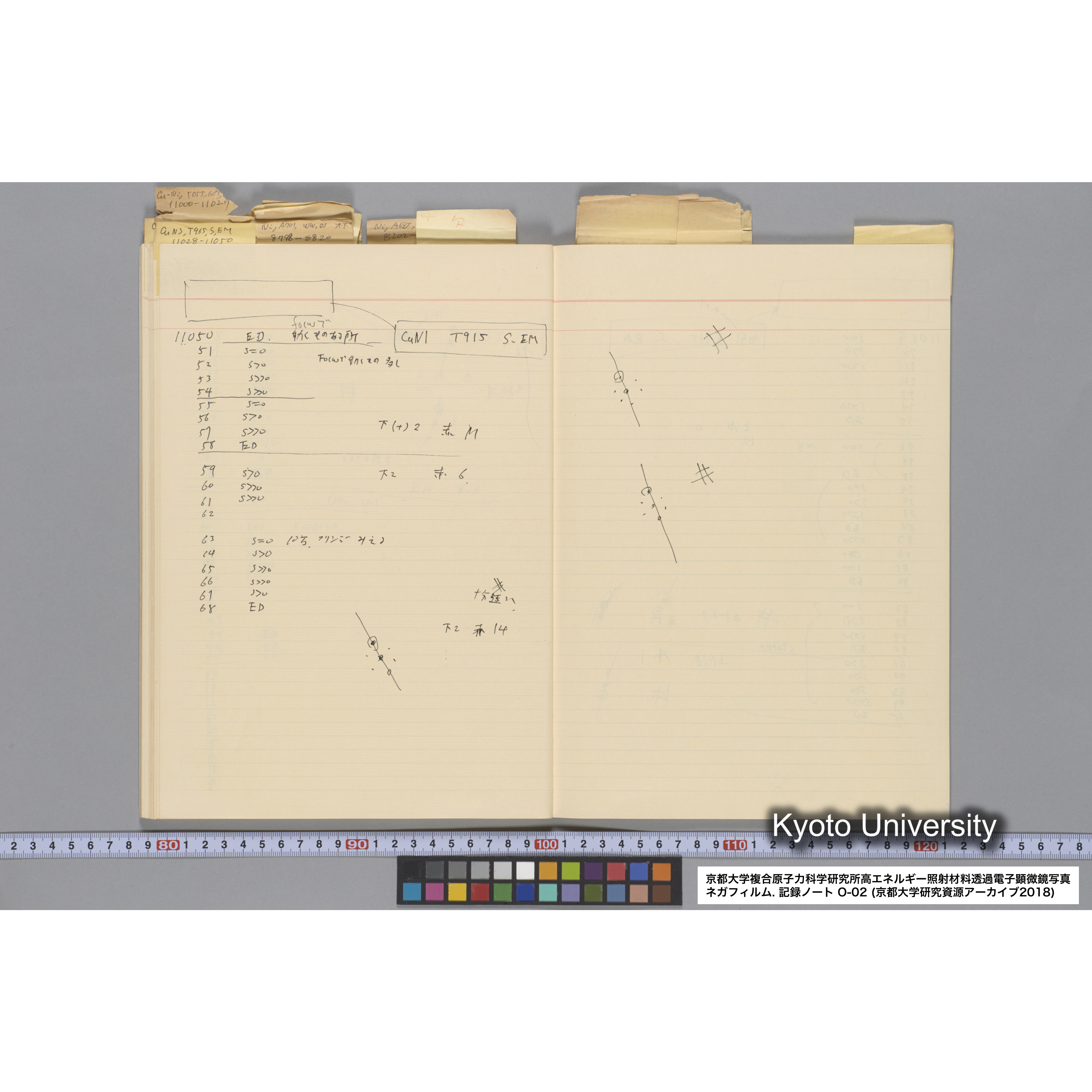 [記録ノート, Oシリーズ] 大洗 200CX EMノート 2 北大 桐谷研 1985.〜1985.11.26. 8179〜14889. (49)
