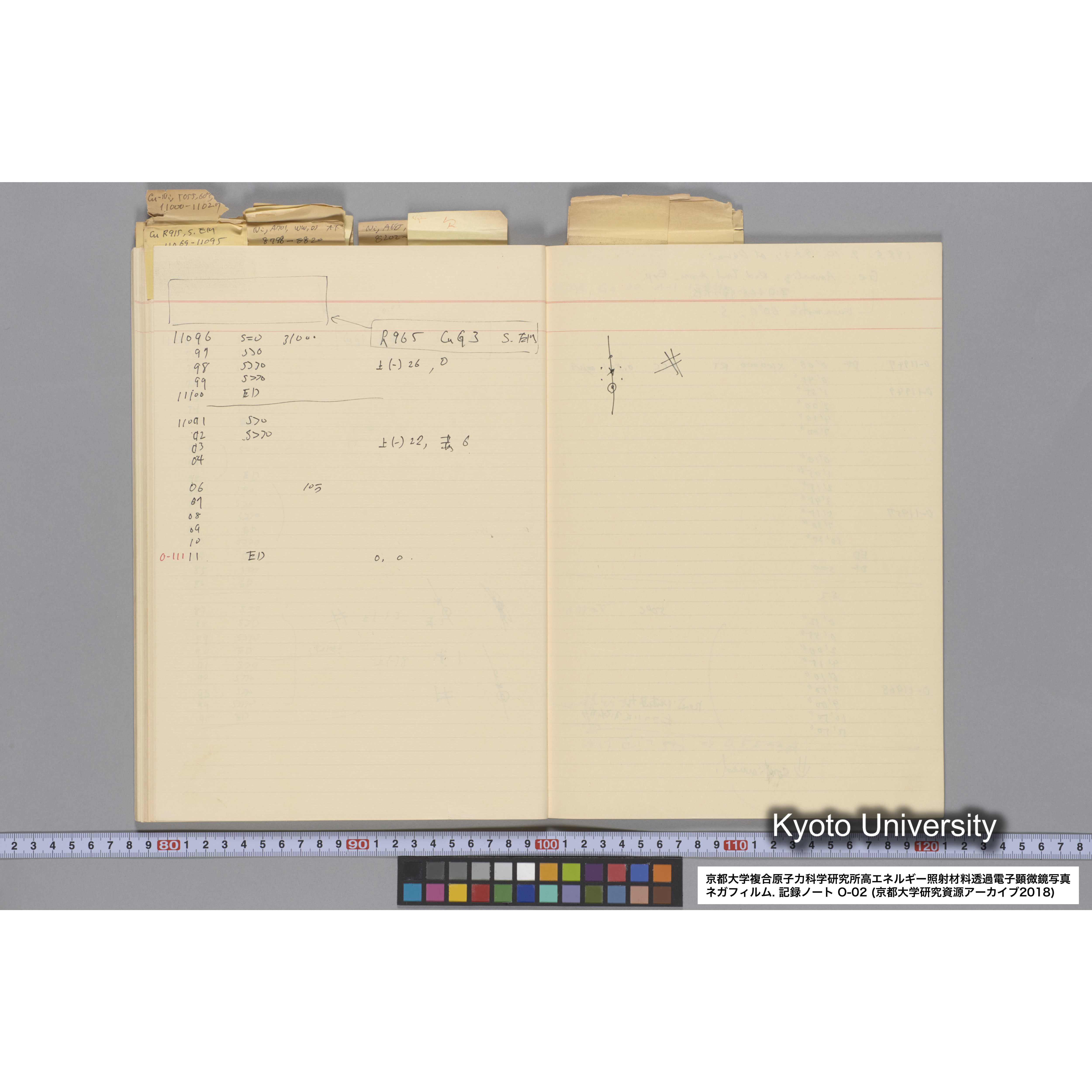 [記録ノート, Oシリーズ] 大洗 200CX EMノート 2 北大 桐谷研 1985.〜1985.11.26. 8179〜14889. (53)