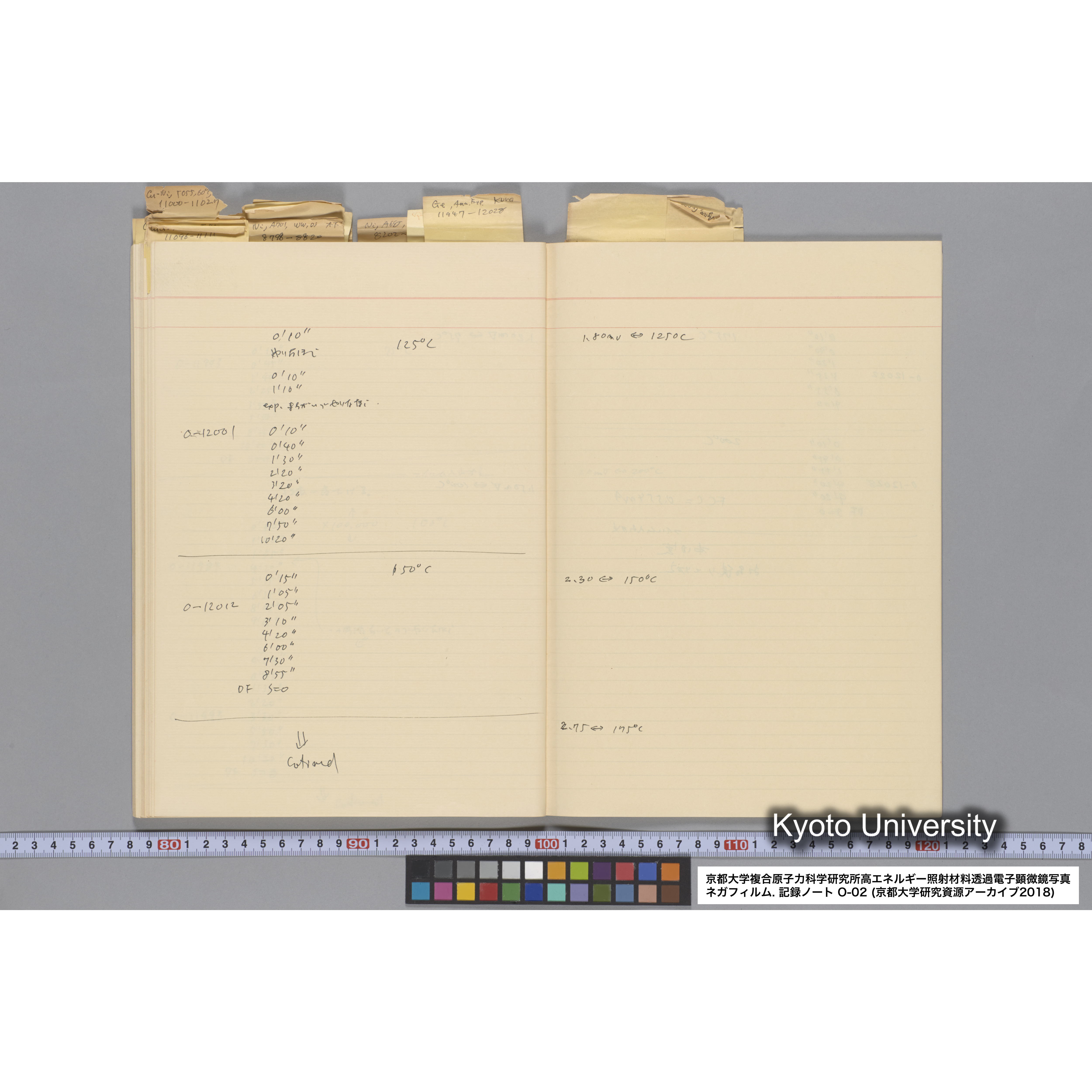 [記録ノート, Oシリーズ] 大洗 200CX EMノート 2 北大 桐谷研 1985.〜1985.11.26. 8179〜14889. (56)