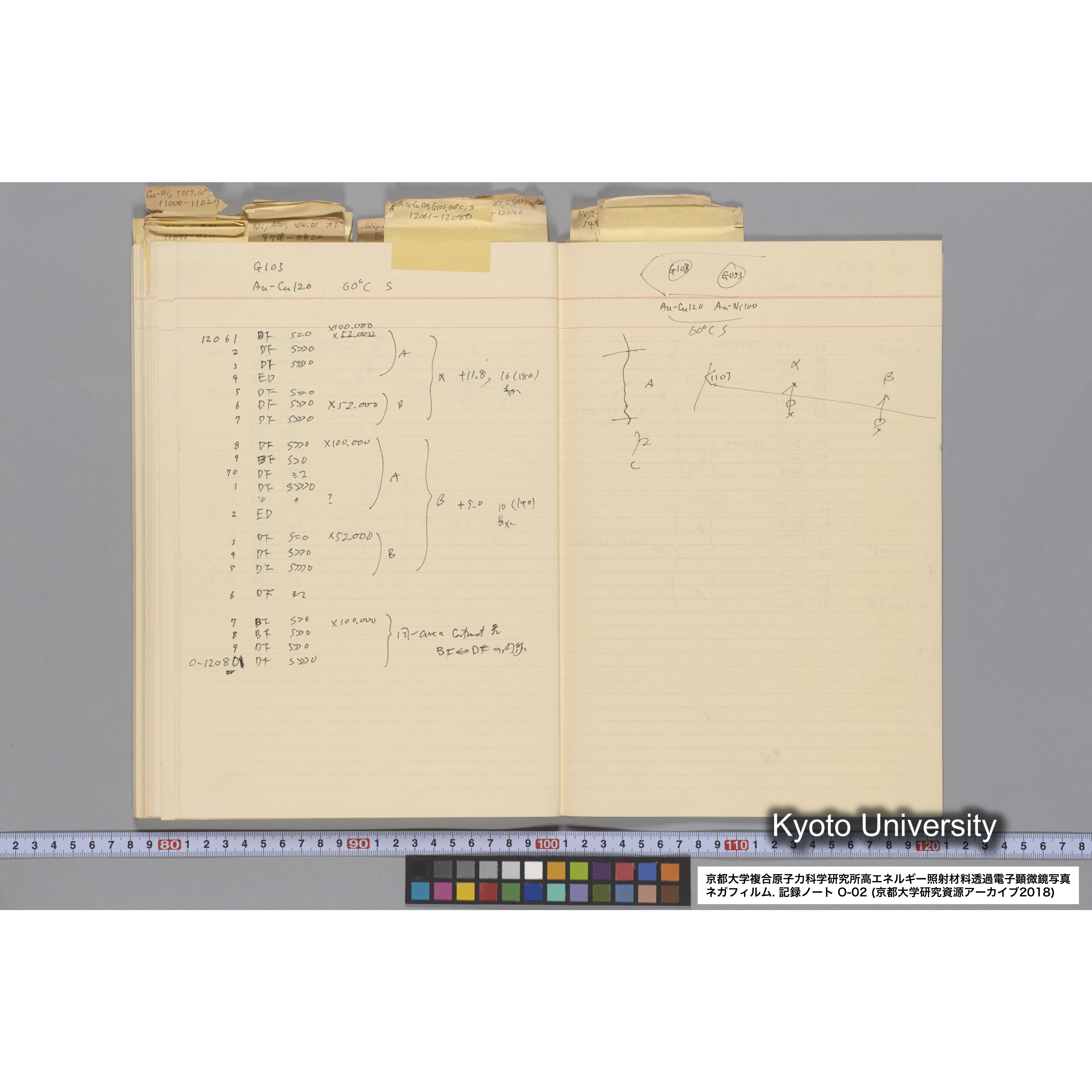 [記録ノート, Oシリーズ] 大洗 200CX EMノート 2 北大 桐谷研 1985.〜1985.11.26. 8179〜14889. (60)