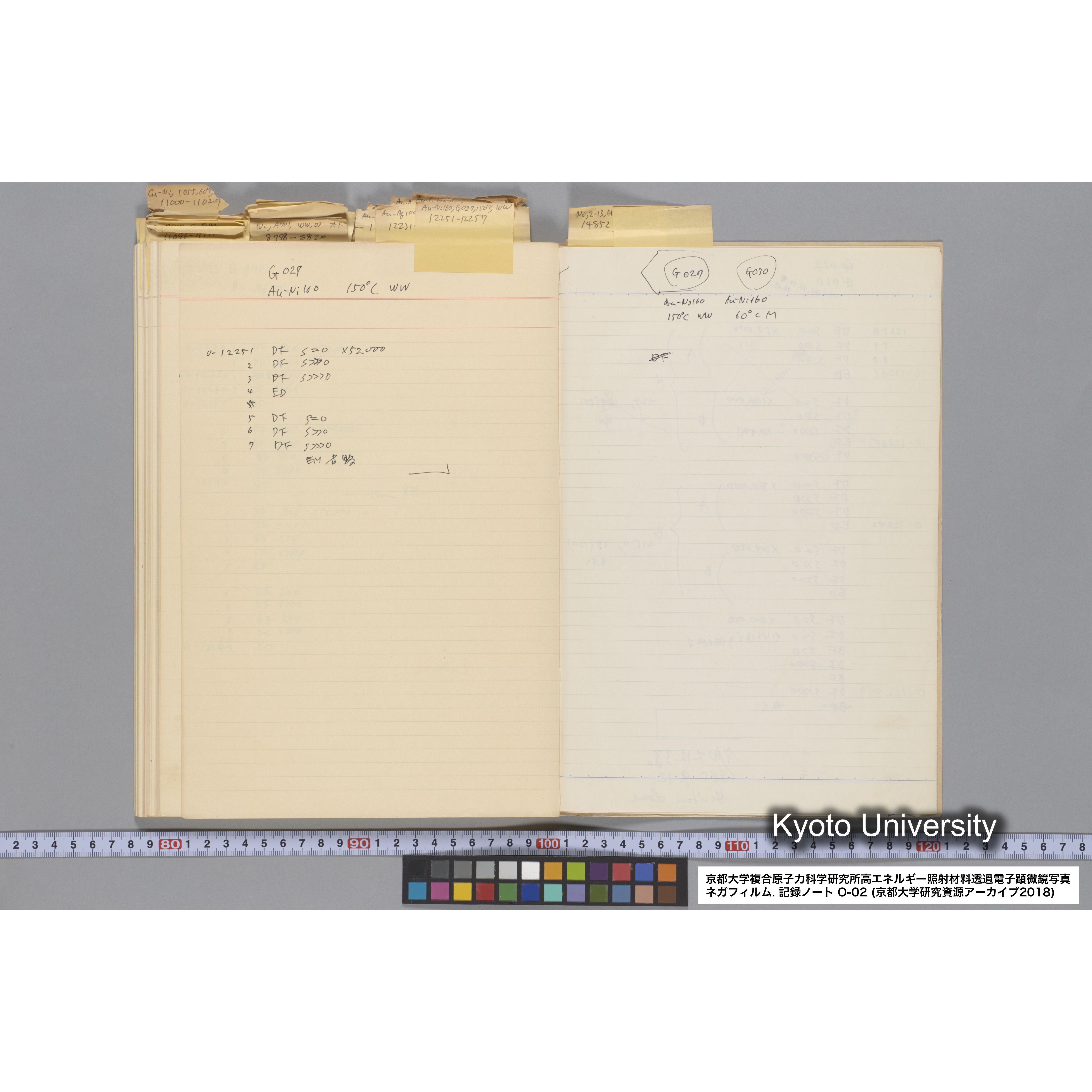 [記録ノート, Oシリーズ] 大洗 200CX EMノート 2 北大 桐谷研 1985.〜1985.11.26. 8179〜14889. (71)