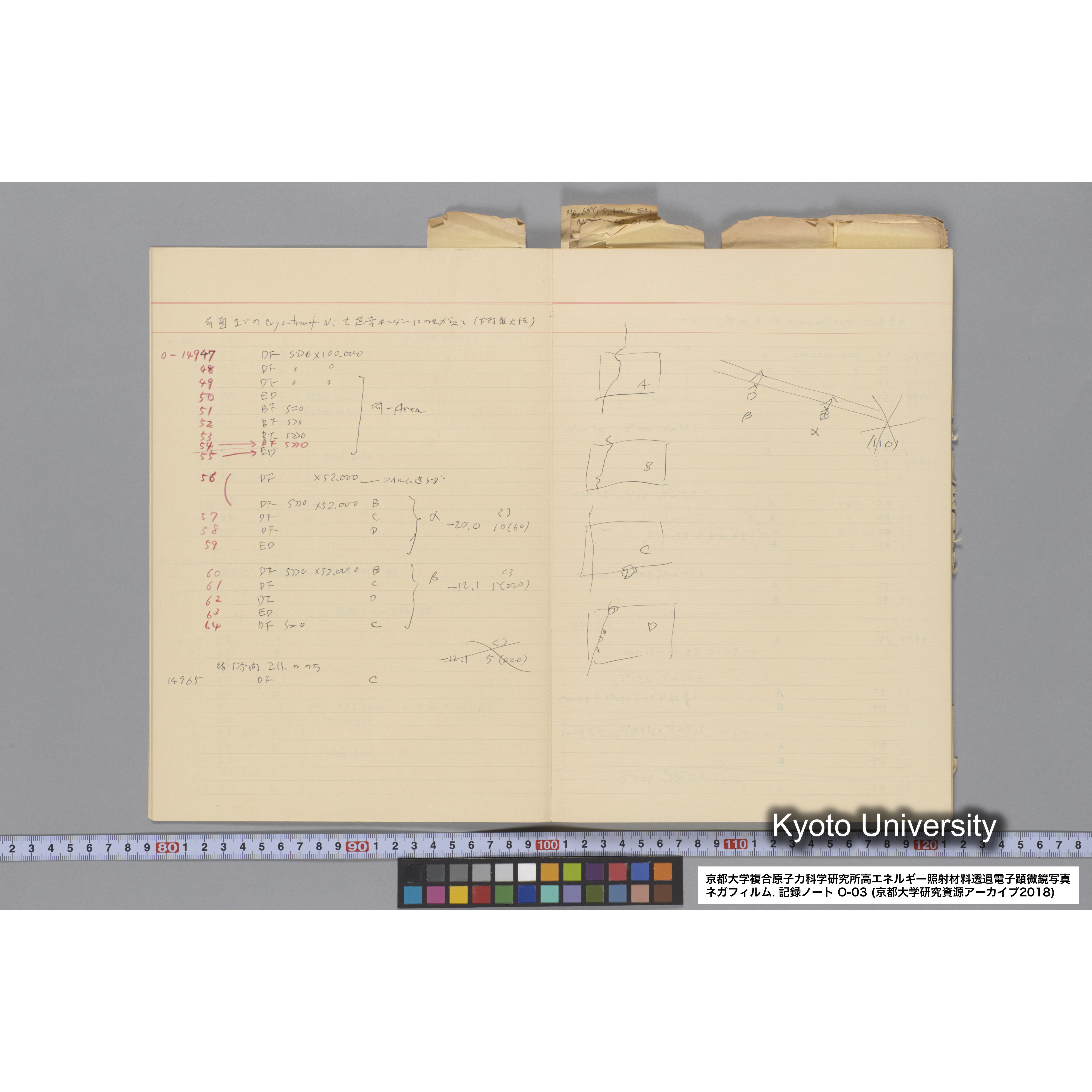 [記録ノート, Oシリーズ] 大洗 200CX EMノート NO.3 1985.11.26〜1986.2.13 北大 桐谷研. O-14890〜19329 (7)