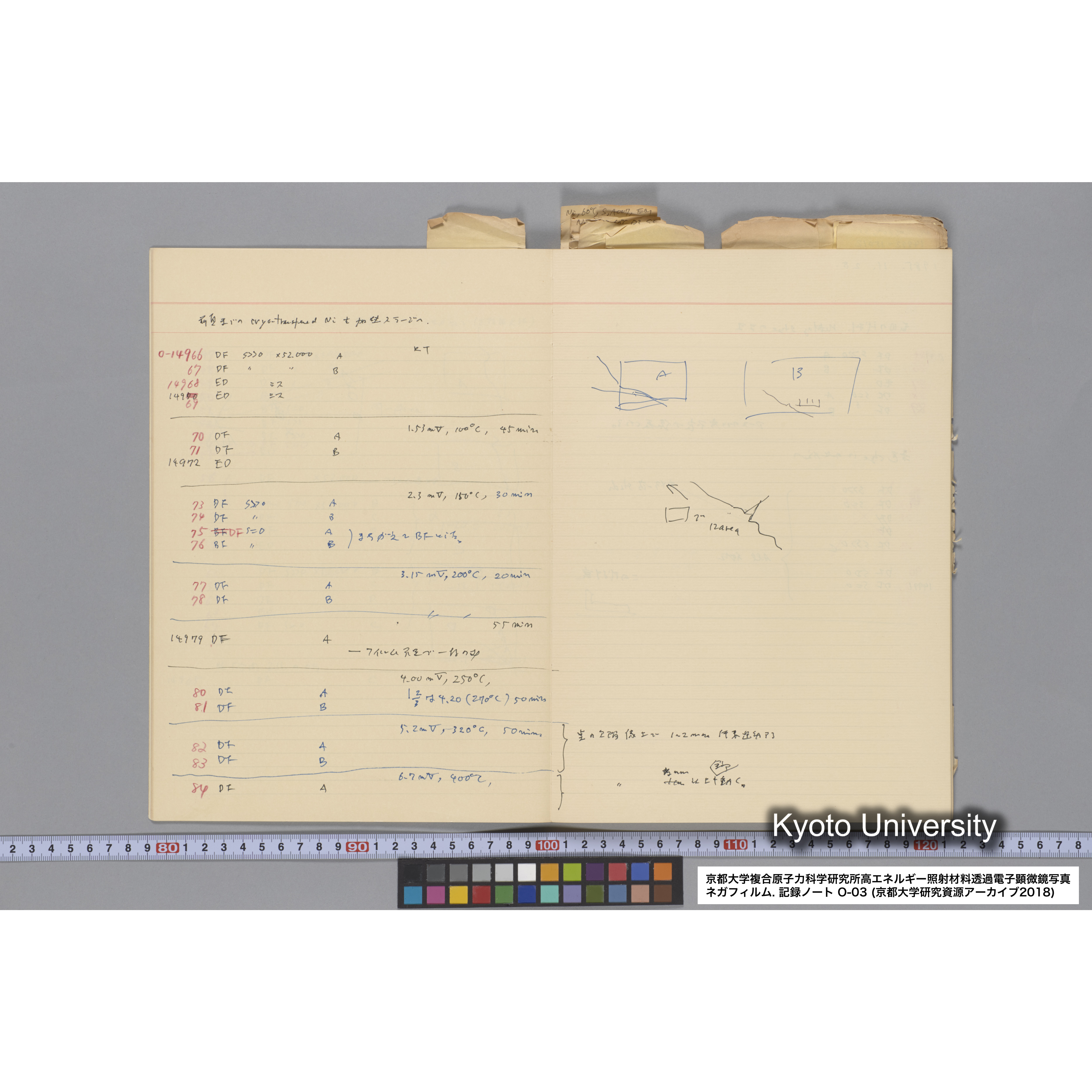 [記録ノート, Oシリーズ] 大洗 200CX EMノート NO.3 1985.11.26〜1986.2.13 北大 桐谷研. O-14890〜19329 (8)