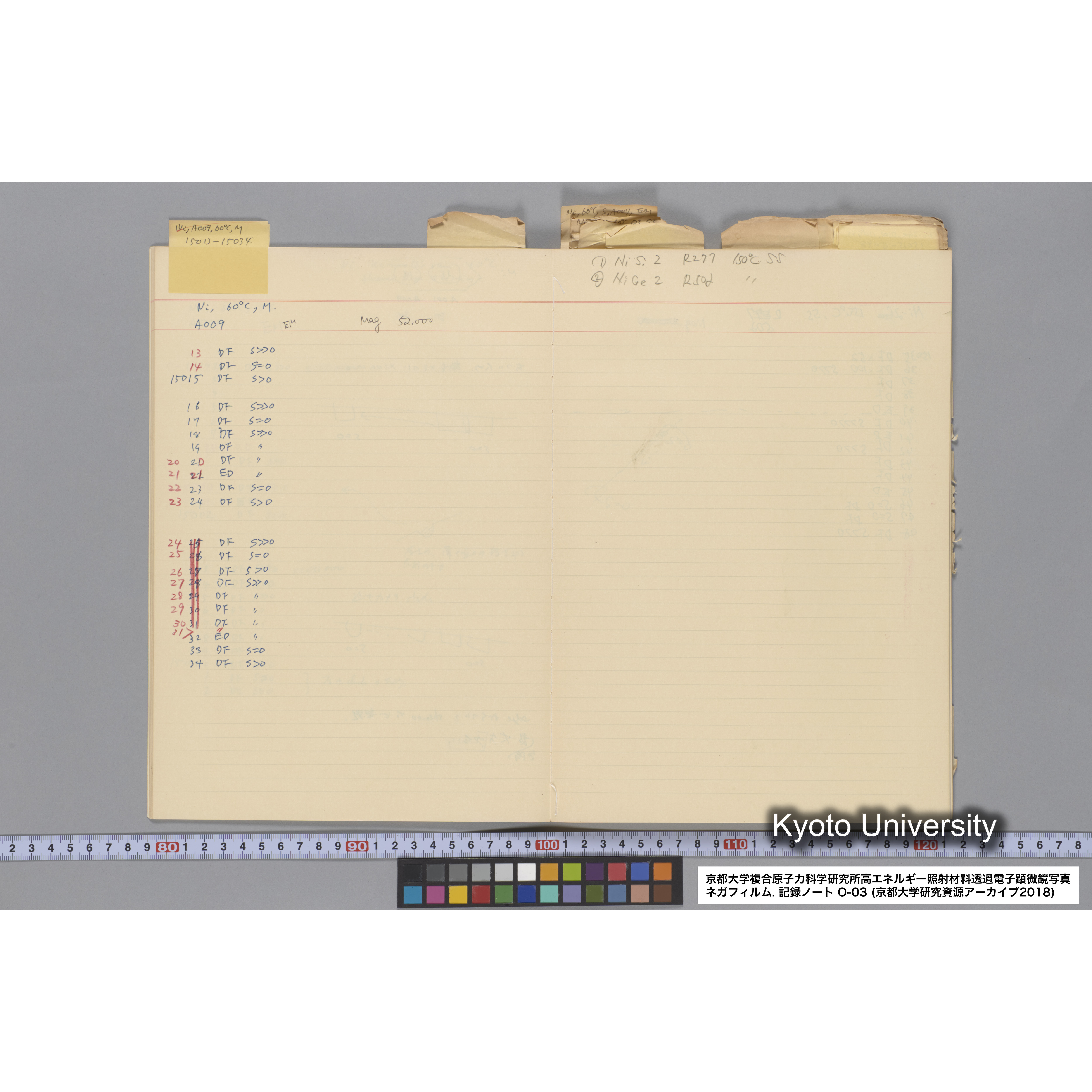 [記録ノート, Oシリーズ] 大洗 200CX EMノート NO.3 1985.11.26〜1986.2.13 北大 桐谷研. O-14890〜19329 (11)