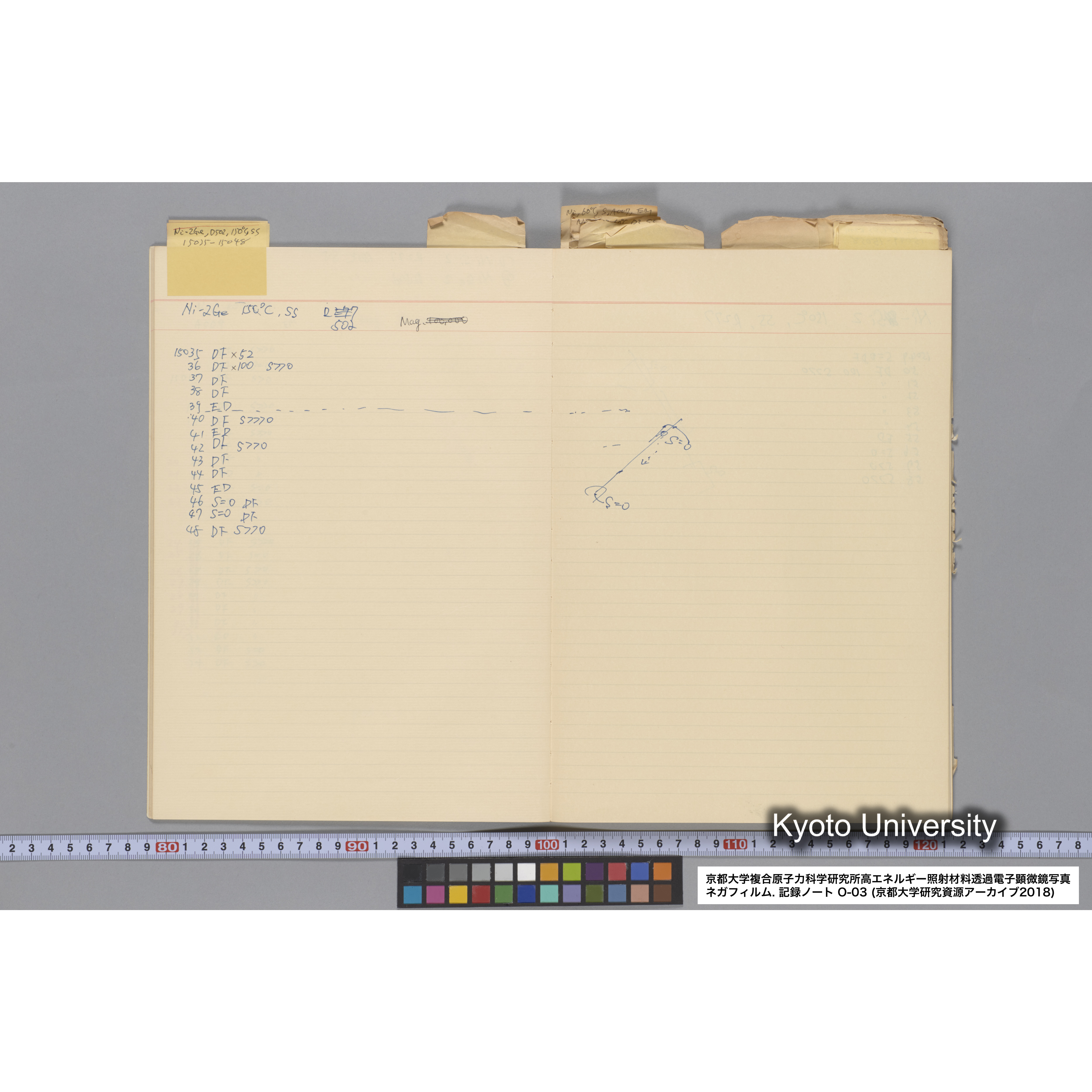 [記録ノート, Oシリーズ] 大洗 200CX EMノート NO.3 1985.11.26〜1986.2.13 北大 桐谷研. O-14890〜19329 (12)