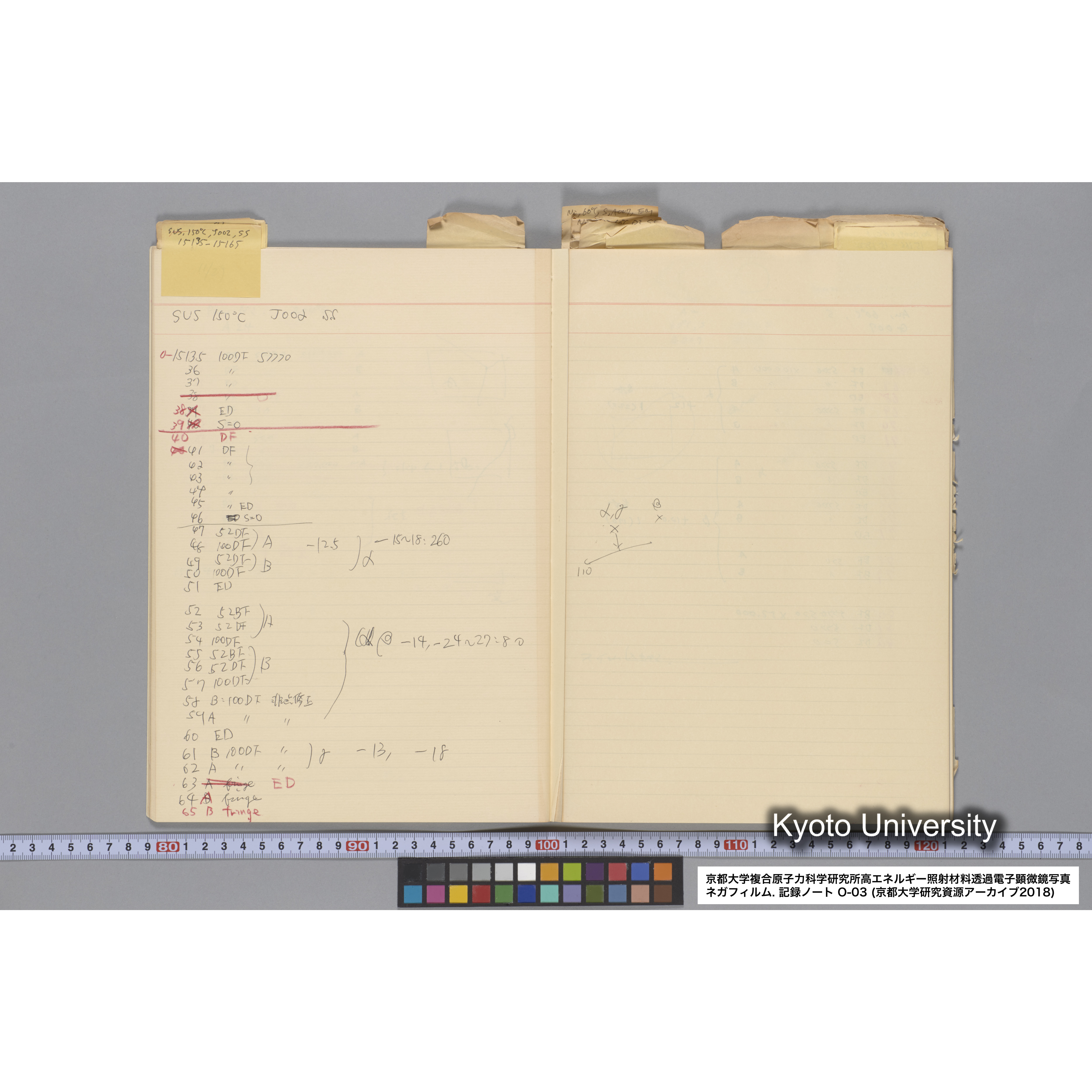 [記録ノート, Oシリーズ] 大洗 200CX EMノート NO.3 1985.11.26〜1986.2.13 北大 桐谷研. O-14890〜19329 (18)