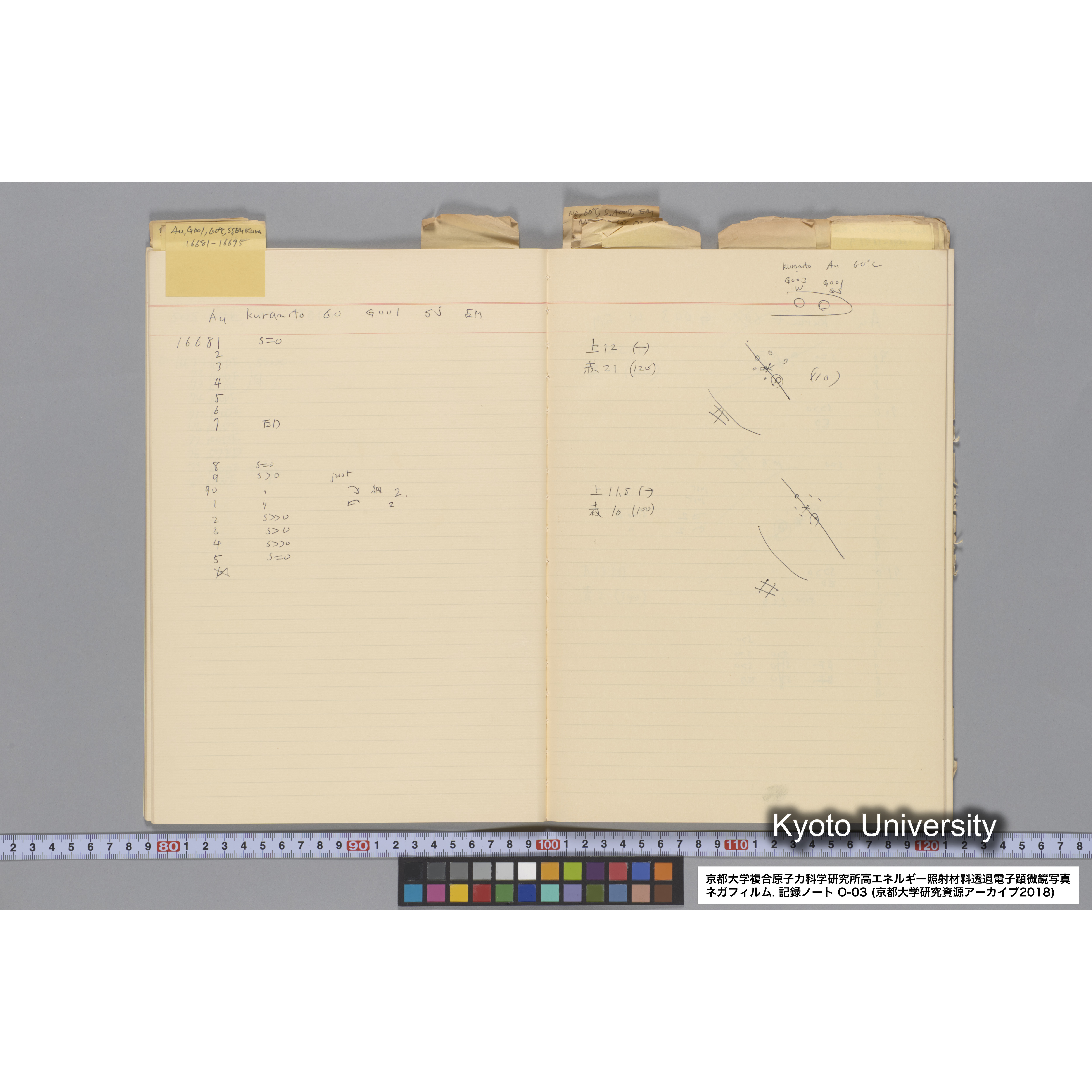 [記録ノート, Oシリーズ] 大洗 200CX EMノート NO.3 1985.11.26〜1986.2.13 北大 桐谷研. O-14890〜19329 (25)