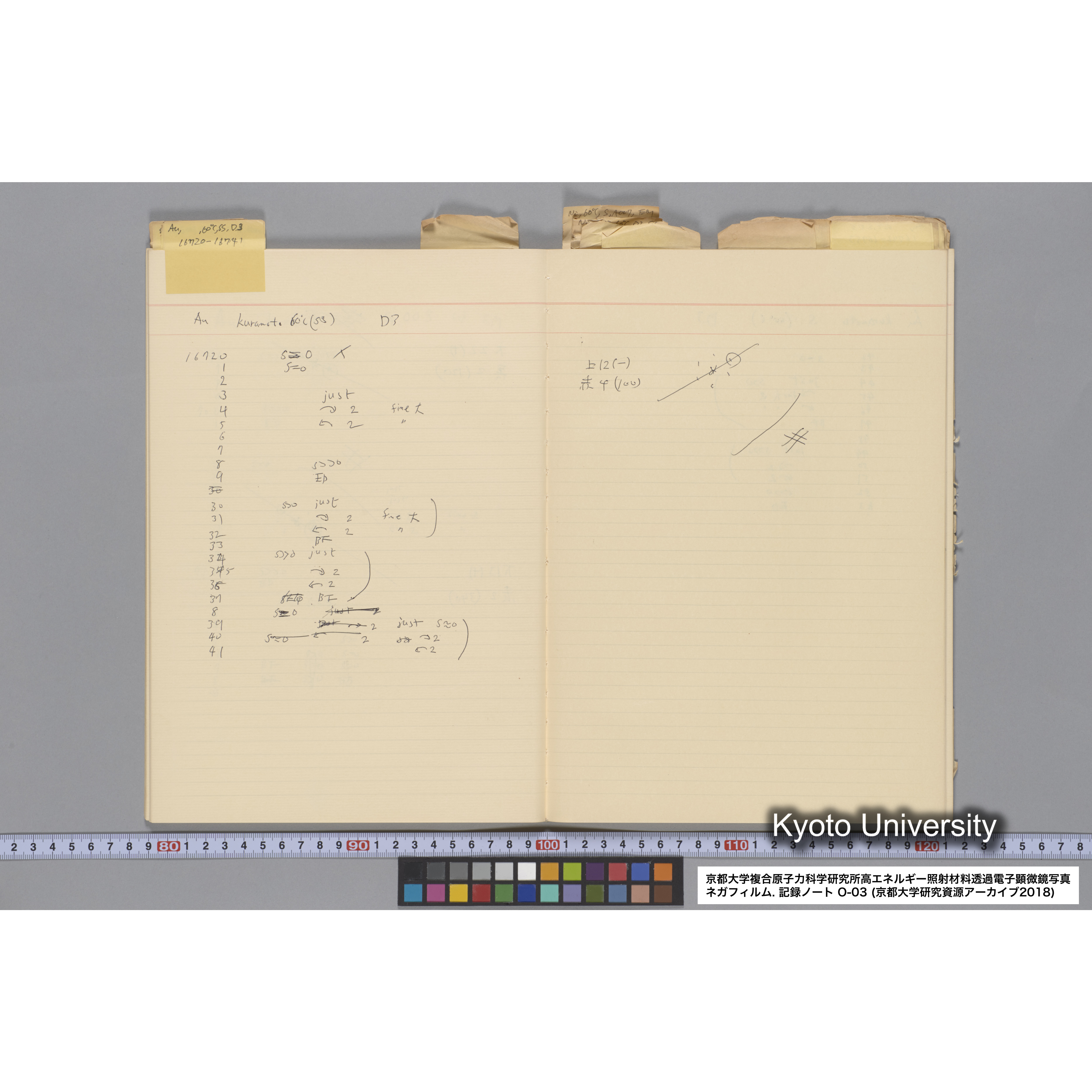 [記録ノート, Oシリーズ] 大洗 200CX EMノート NO.3 1985.11.26〜1986.2.13 北大 桐谷研. O-14890〜19329 (27)