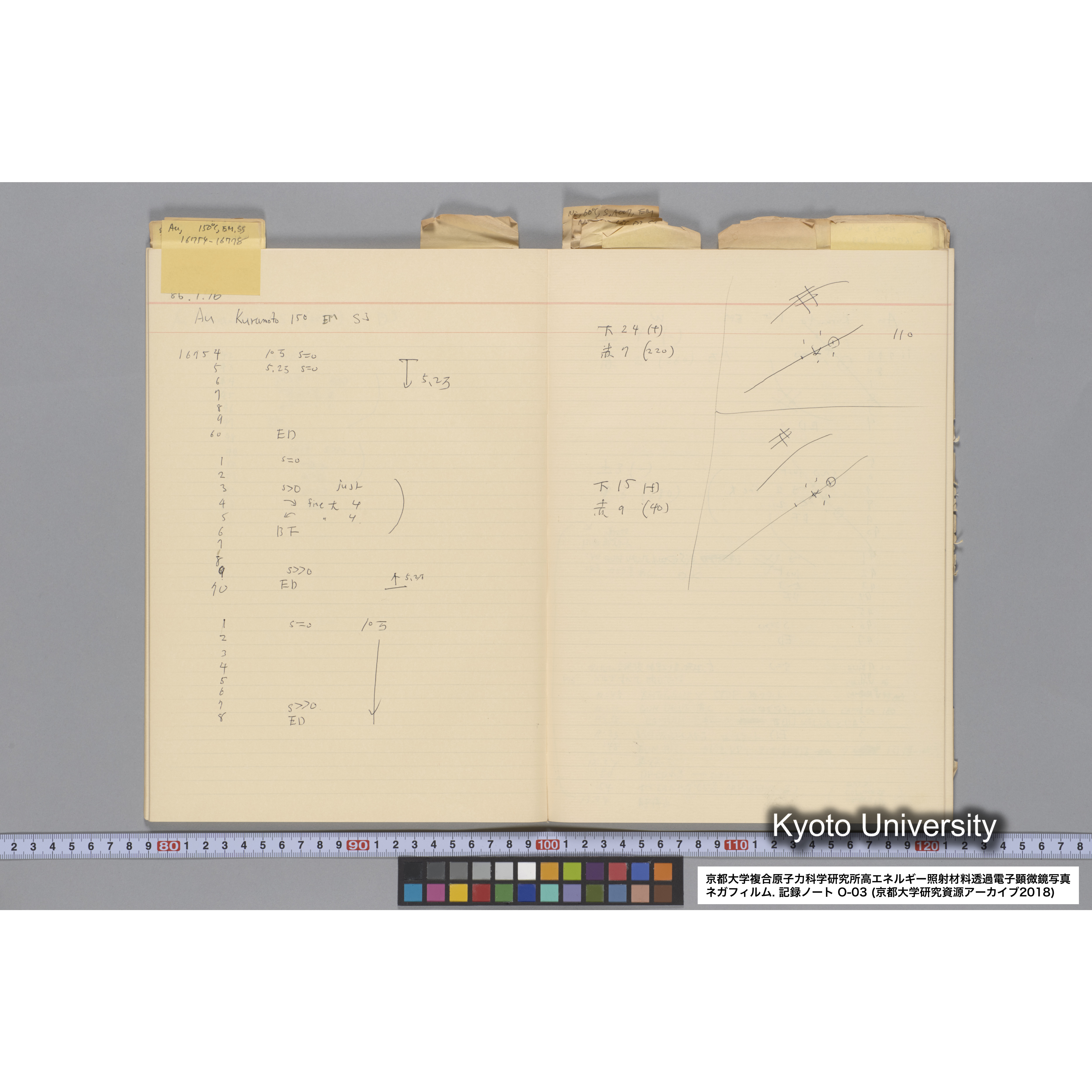 [記録ノート, Oシリーズ] 大洗 200CX EMノート NO.3 1985.11.26〜1986.2.13 北大 桐谷研. O-14890〜19329 (29)