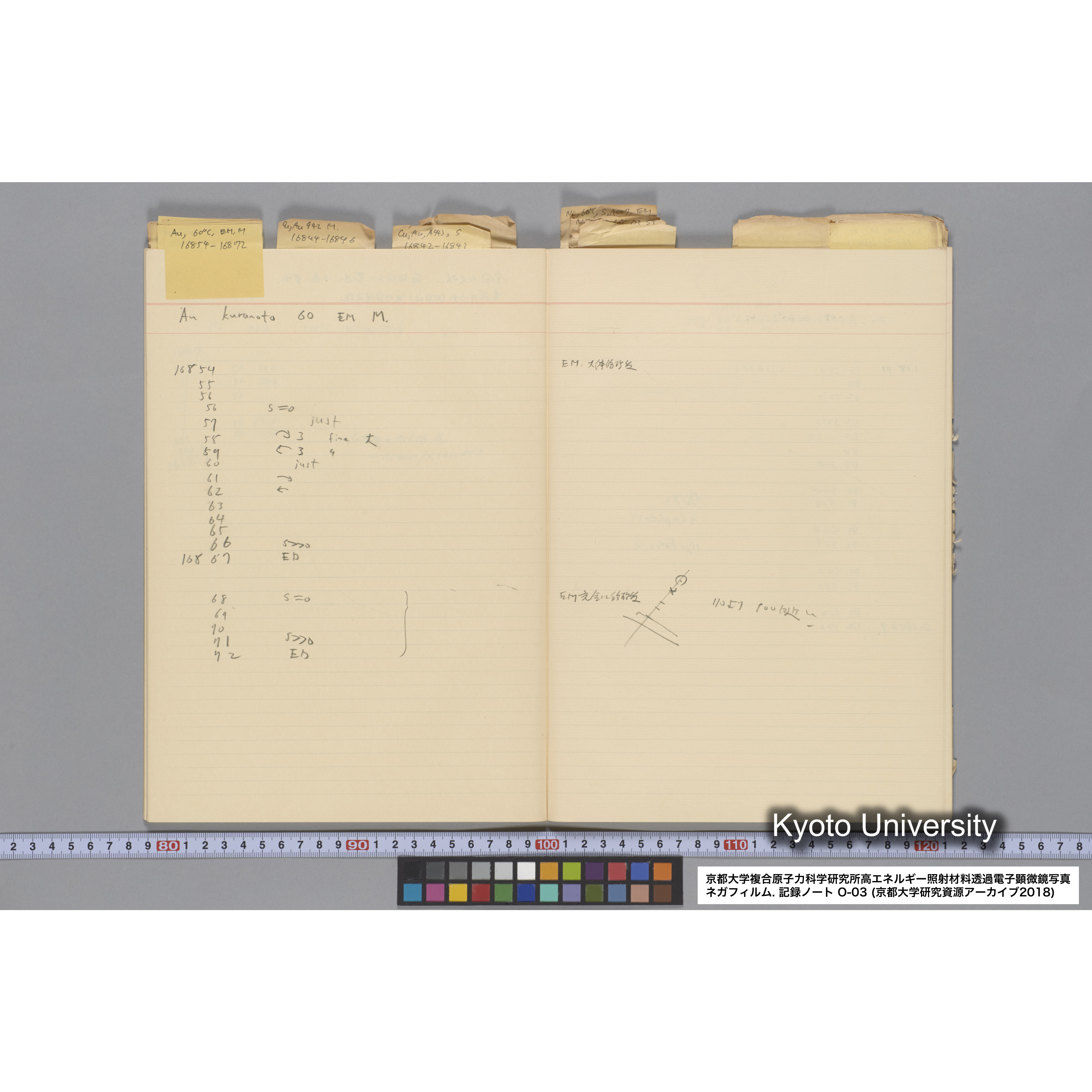 [記録ノート, Oシリーズ] 大洗 200CX EMノート NO.3 1985.11.26〜1986.2.13 北大 桐谷研. O-14890〜19329 (37)