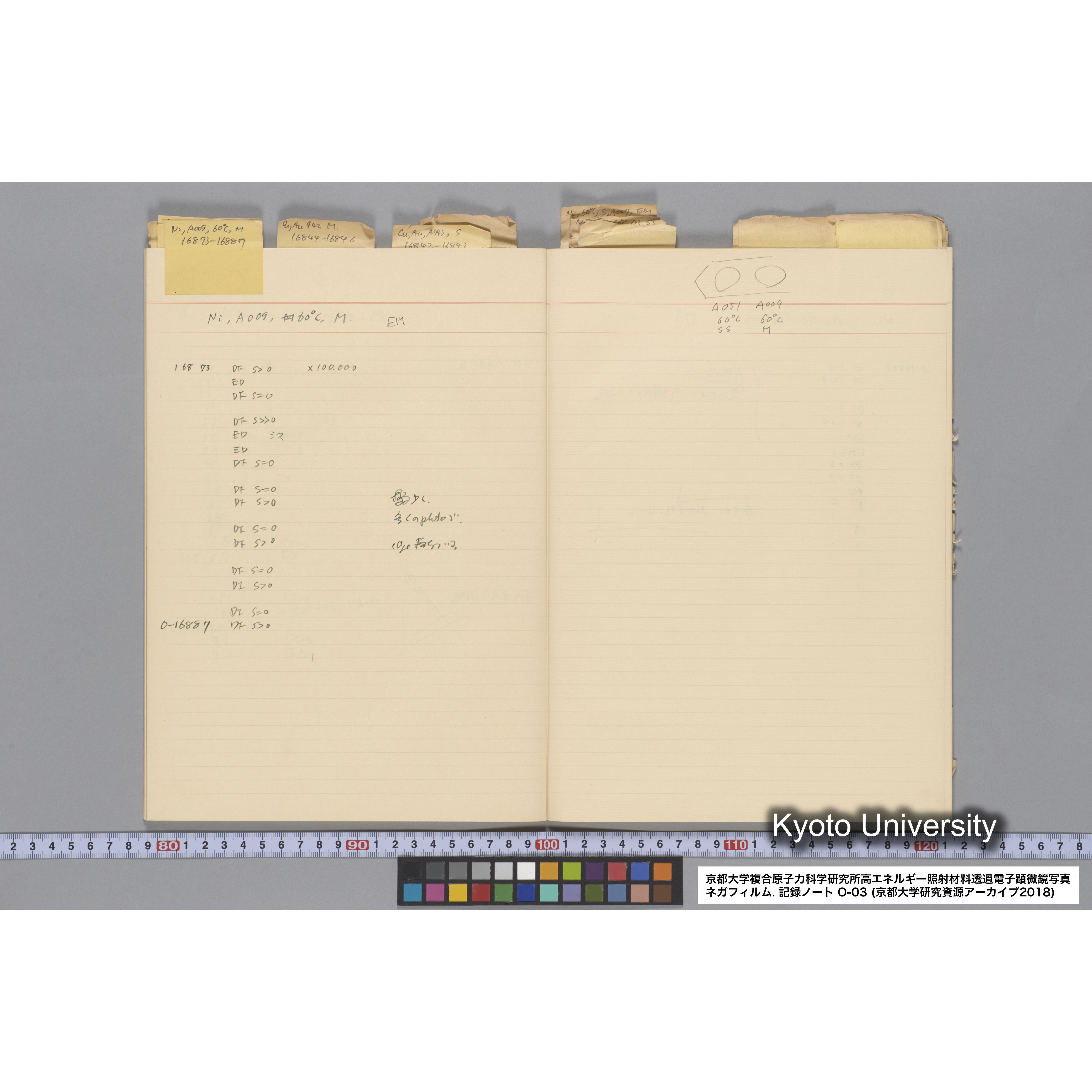 [記録ノート, Oシリーズ] 大洗 200CX EMノート NO.3 1985.11.26〜1986.2.13 北大 桐谷研. O-14890〜19329 (38)