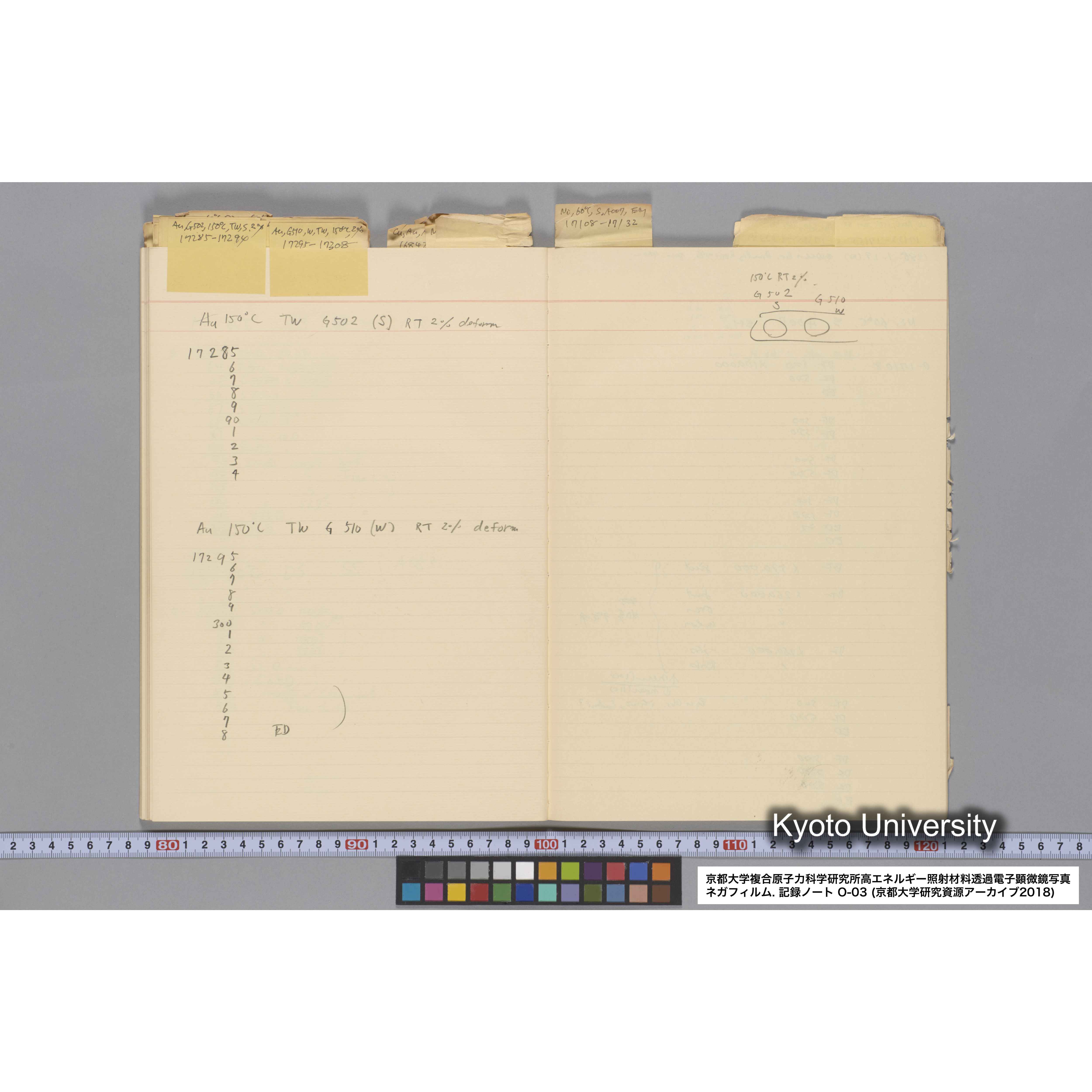 [記録ノート, Oシリーズ] 大洗 200CX EMノート NO.3 1985.11.26〜1986.2.13 北大 桐谷研. O-14890〜19329 (49)