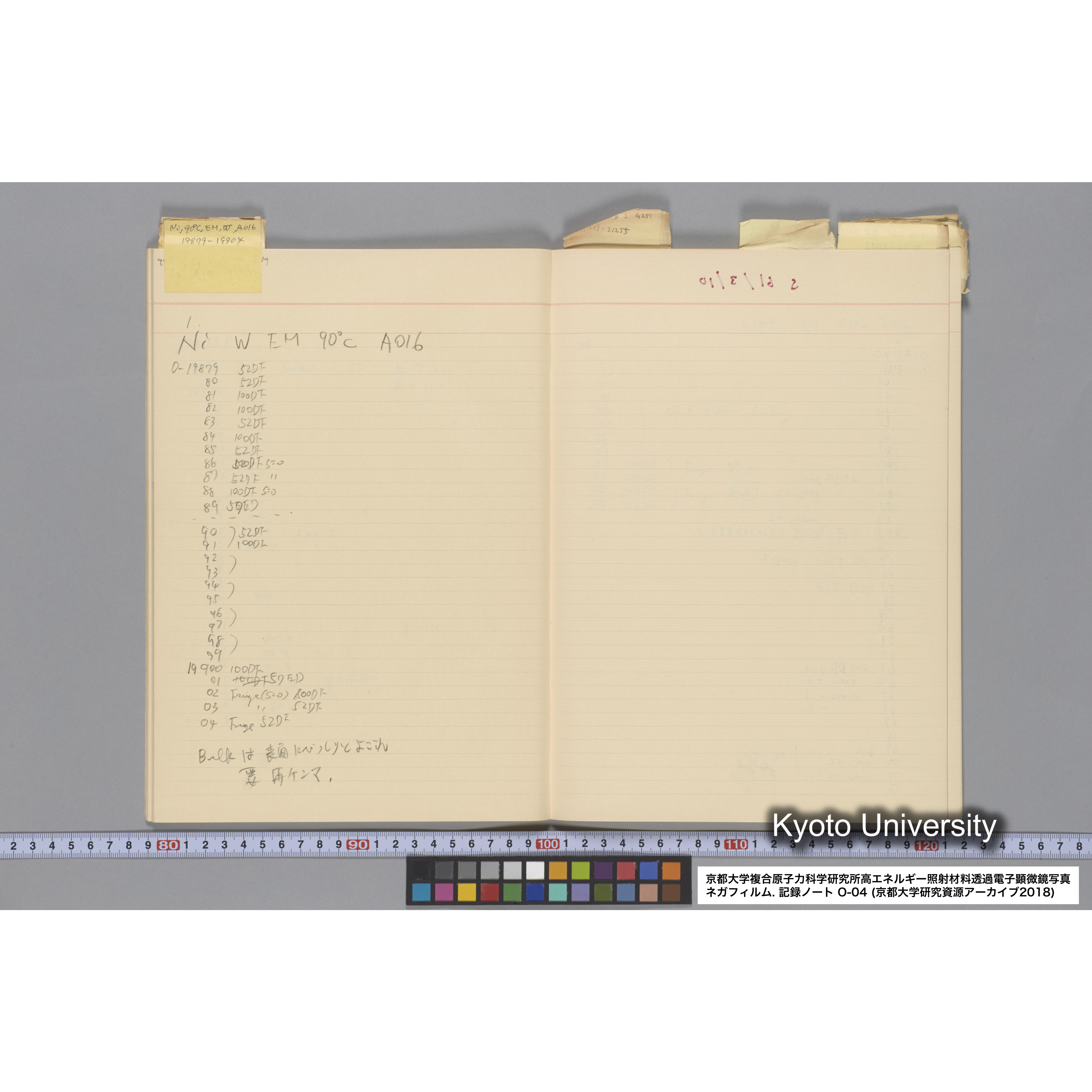 [記録ノート, Oシリーズ] 大洗 200CX EMノート NO.4 1986.2.13〜6.18 北大 桐谷研 (28)