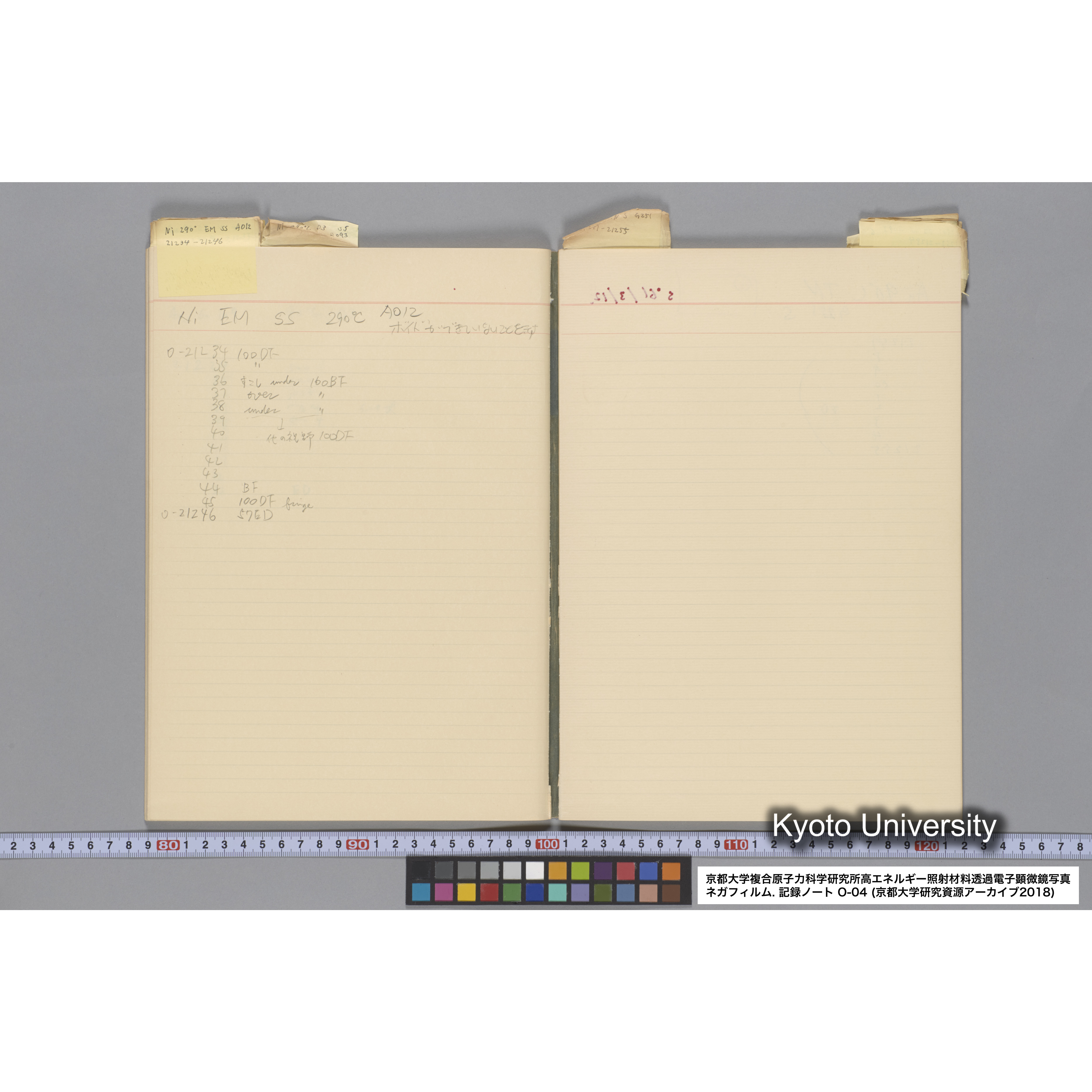 [記録ノート, Oシリーズ] 大洗 200CX EMノート NO.4 1986.2.13〜6.18 北大 桐谷研 (36)