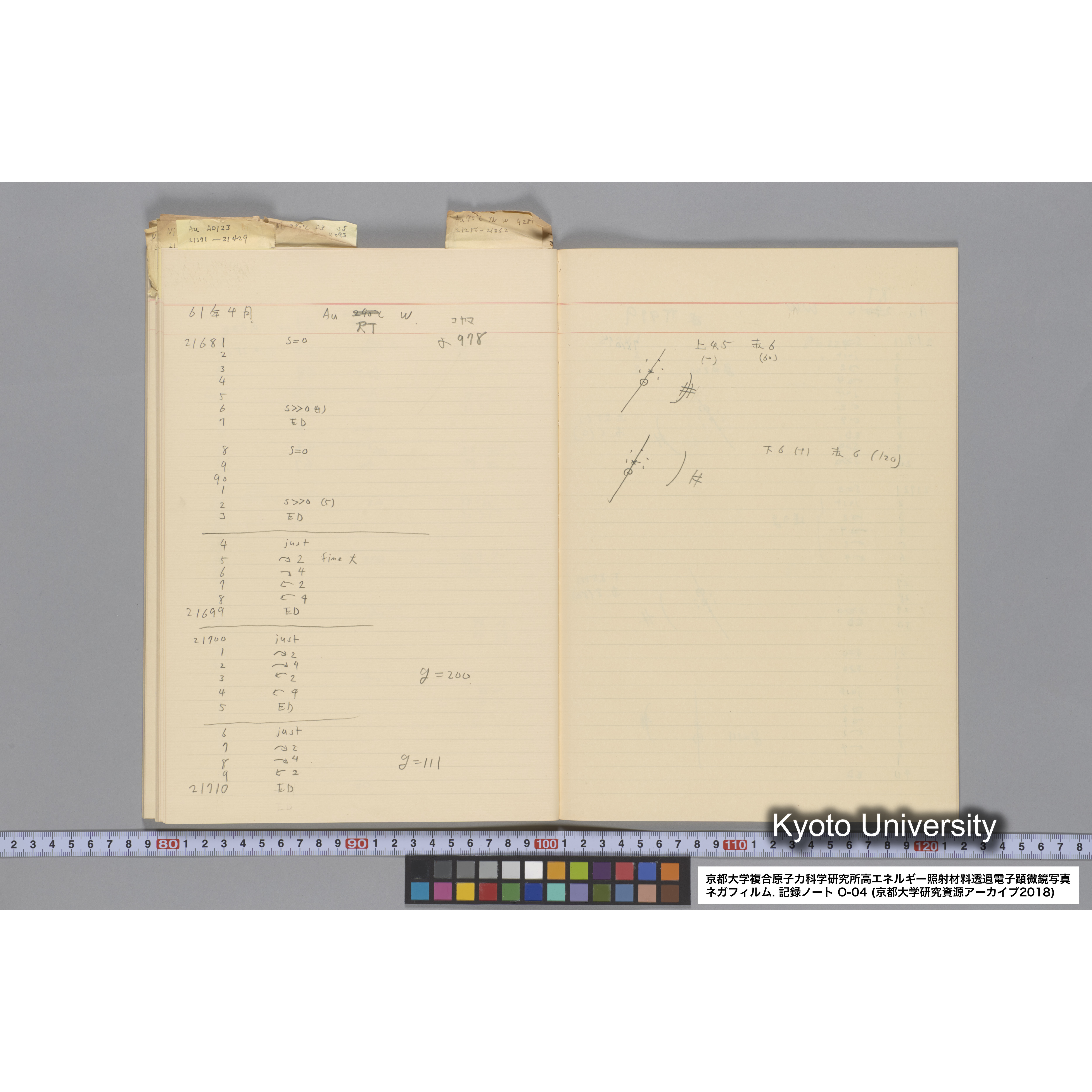 [記録ノート, Oシリーズ] 大洗 200CX EMノート NO.4 1986.2.13〜6.18 北大 桐谷研 (50)