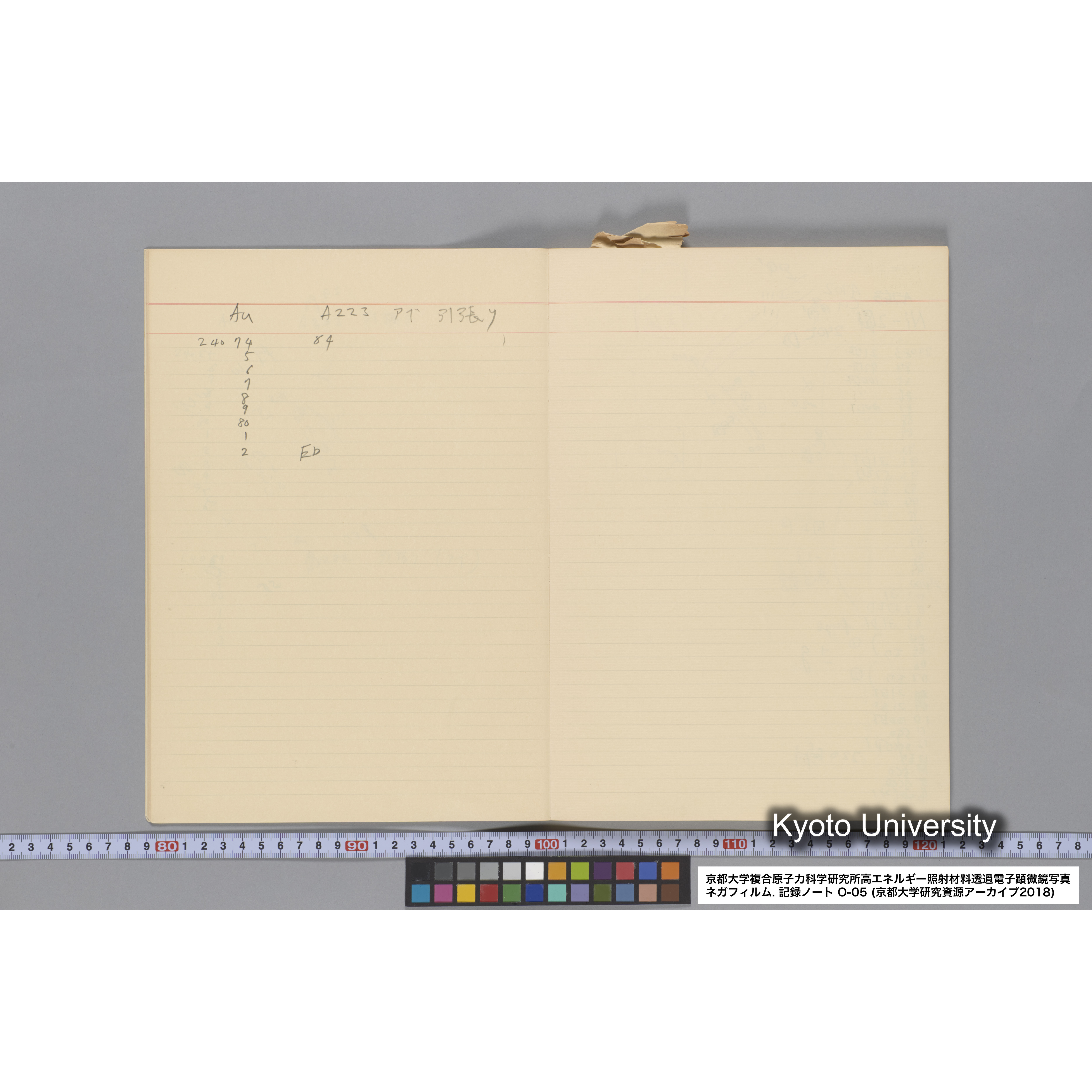 [記録ノート, Oシリーズ] 大洗 200CX EMノート No.5 1986.6.19〜7.30. O-23997 - 27918. (9)