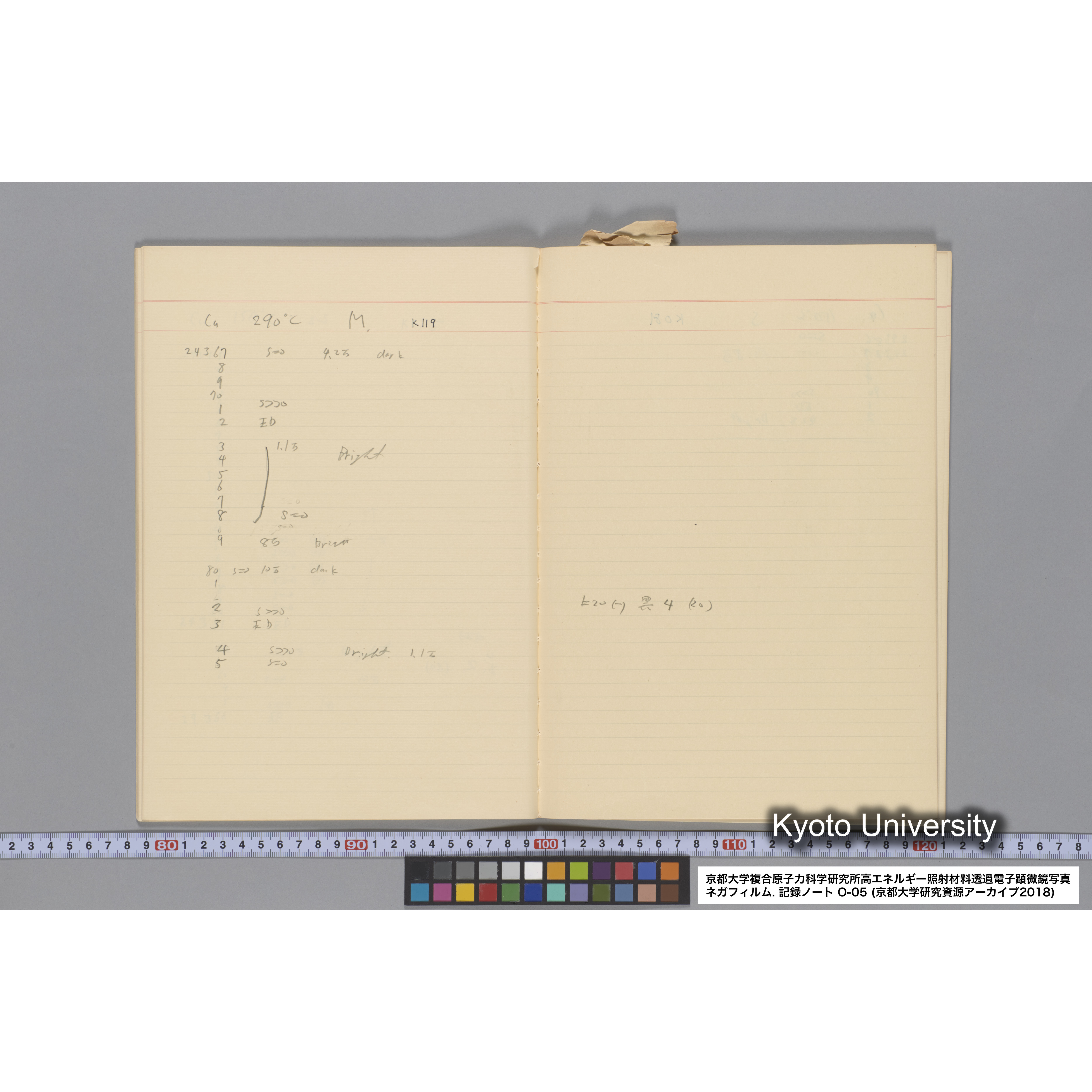 [記録ノート, Oシリーズ] 大洗 200CX EMノート No.5 1986.6.19〜7.30. O-23997 - 27918. (23)