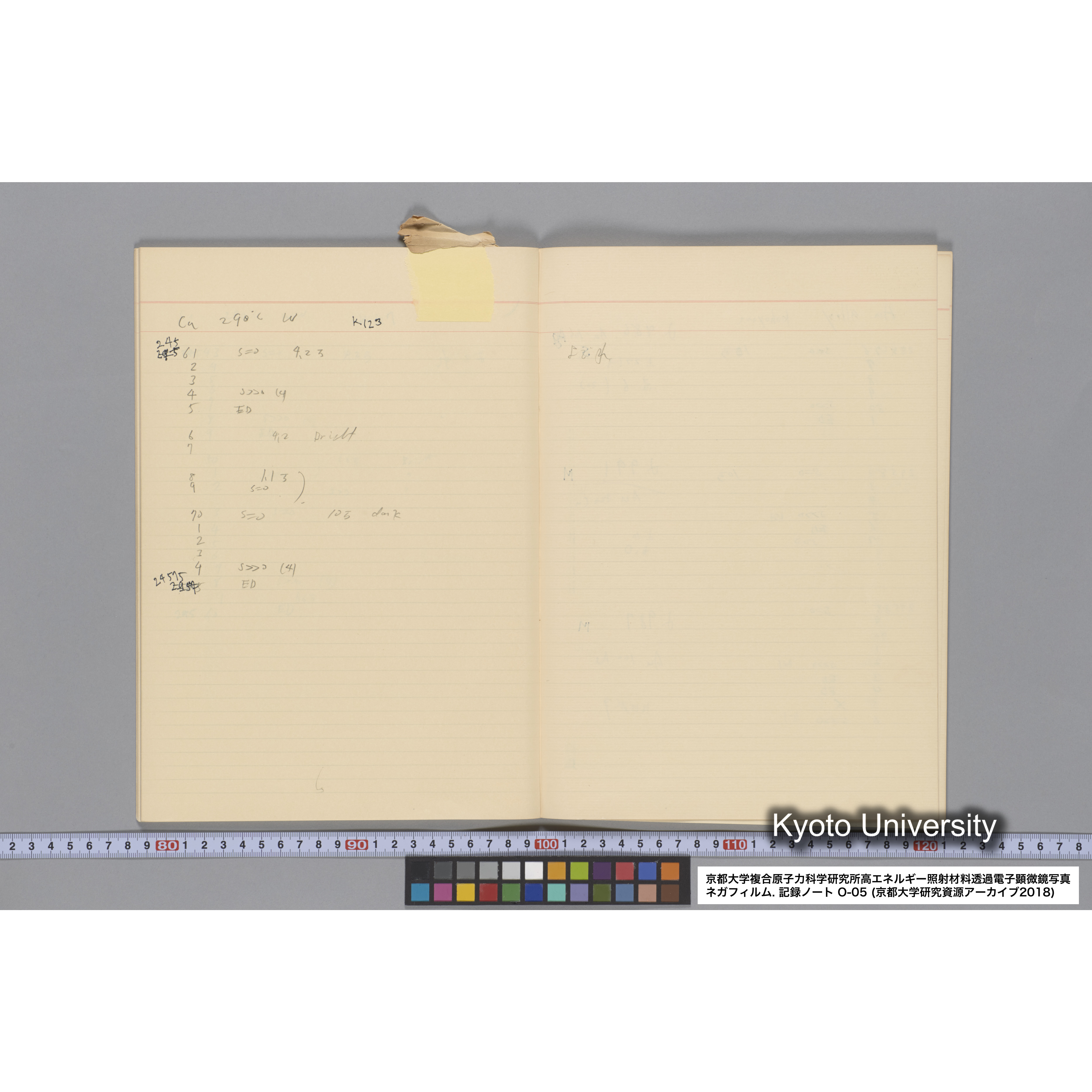 [記録ノート, Oシリーズ] 大洗 200CX EMノート No.5 1986.6.19〜7.30. O-23997 - 27918. (29)