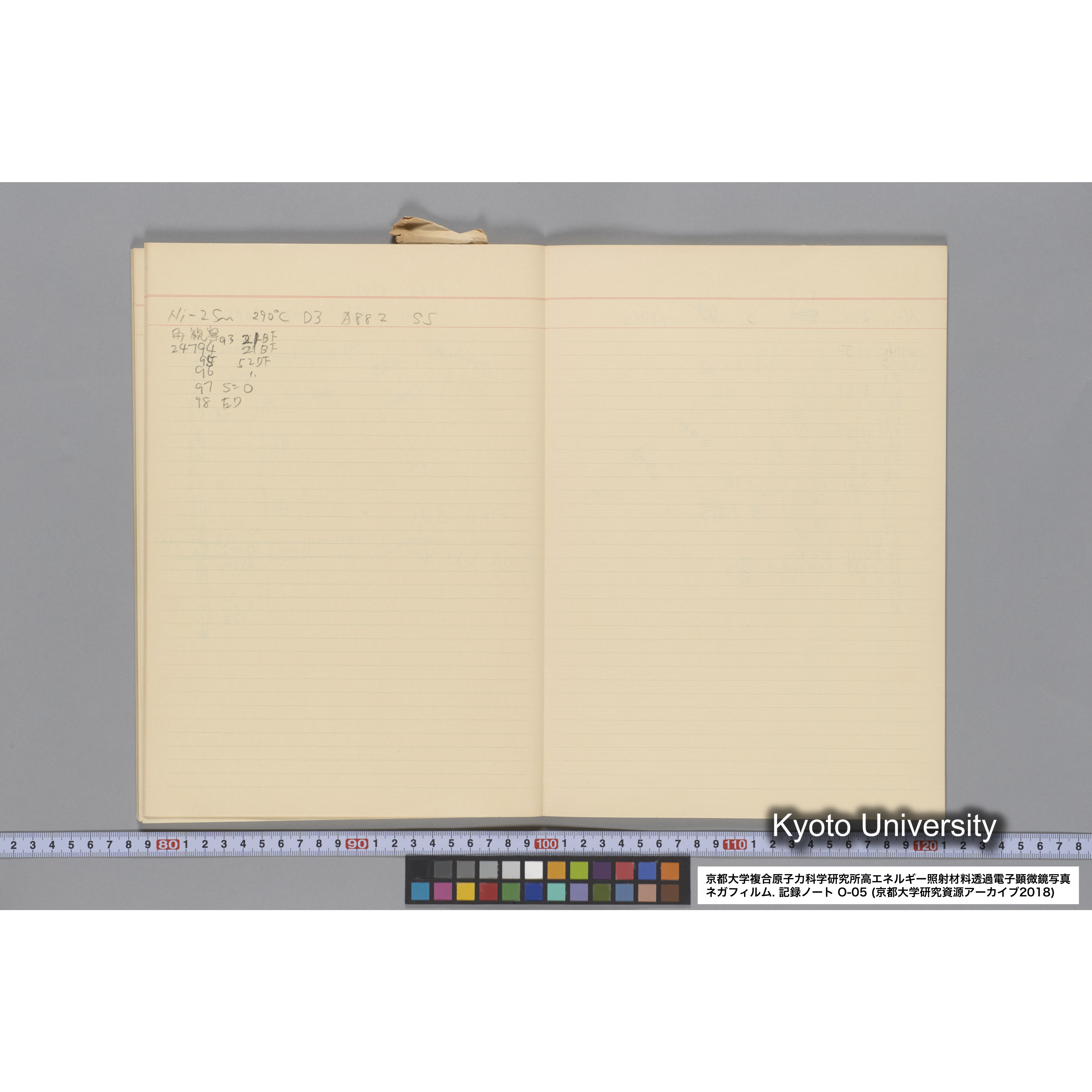 [記録ノート, Oシリーズ] 大洗 200CX EMノート No.5 1986.6.19〜7.30. O-23997 - 27918. (40)