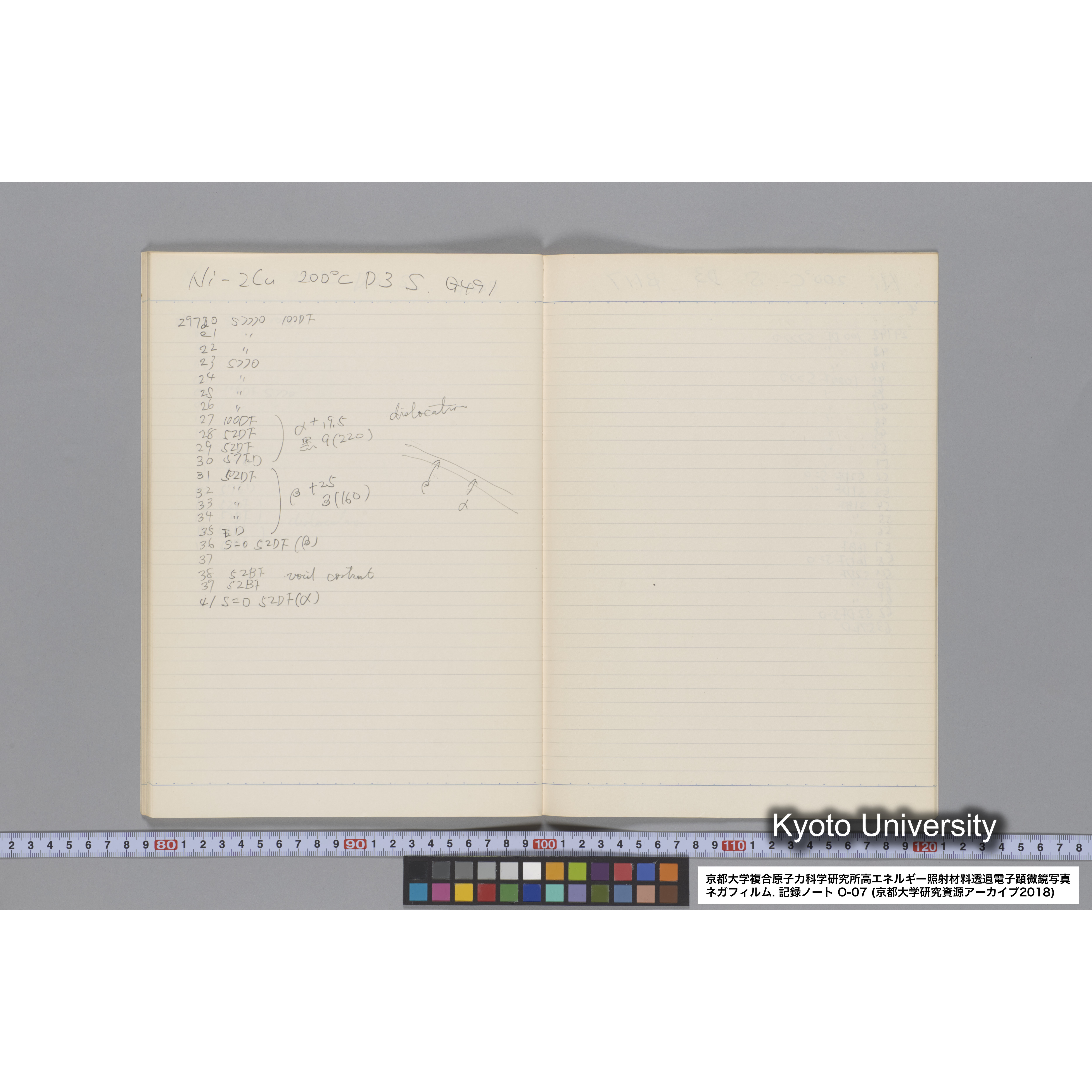 [記録ノート, Oシリーズ] 大洗 200CX EMノート No.7 1986.8/3〜8/5 北大 桐谷研. O-29110〜29959. (32)