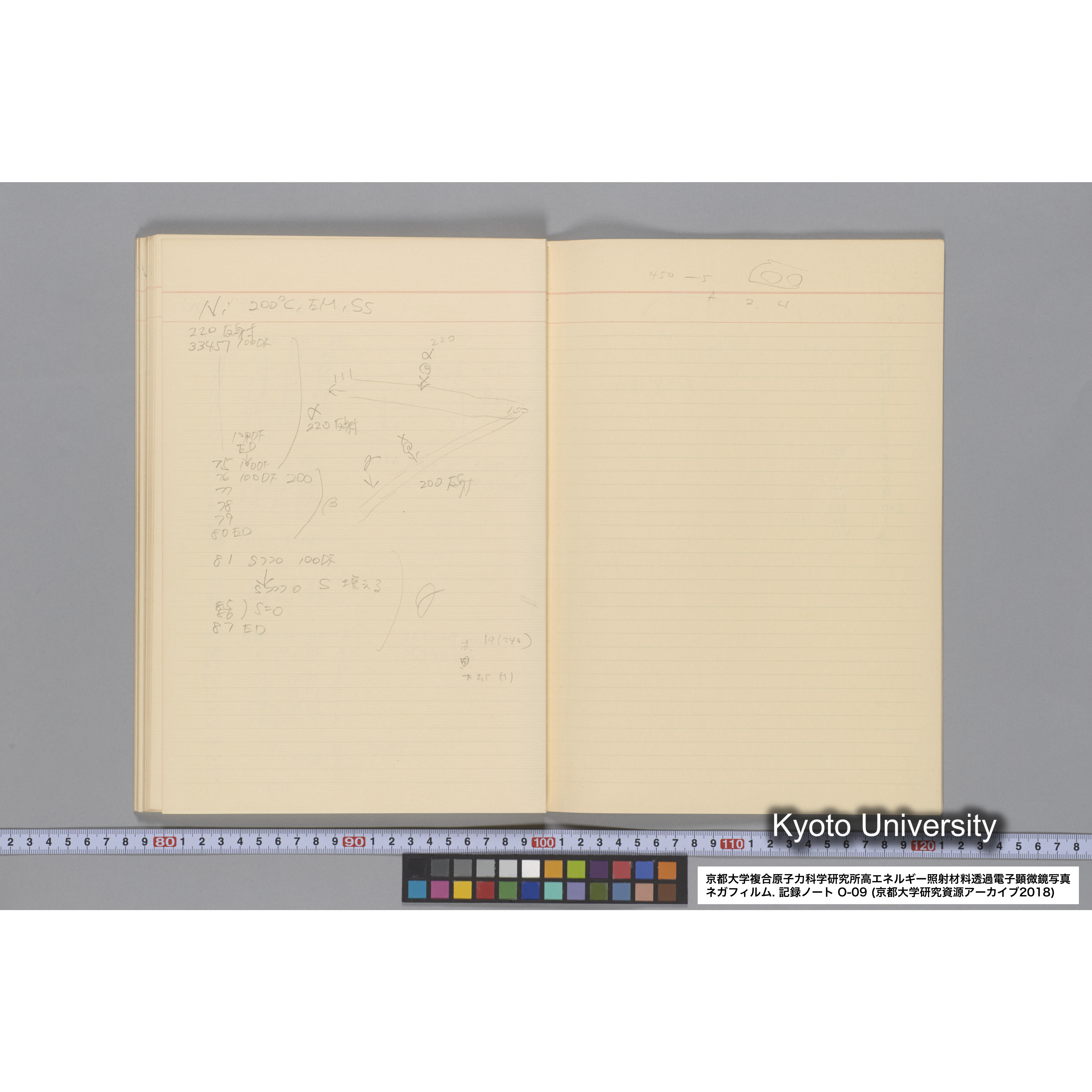 [記録ノート, Oシリーズ] 大洗 200CX EMノート No 9 1986 10/11〜10/15. 32751〜33648. (50)