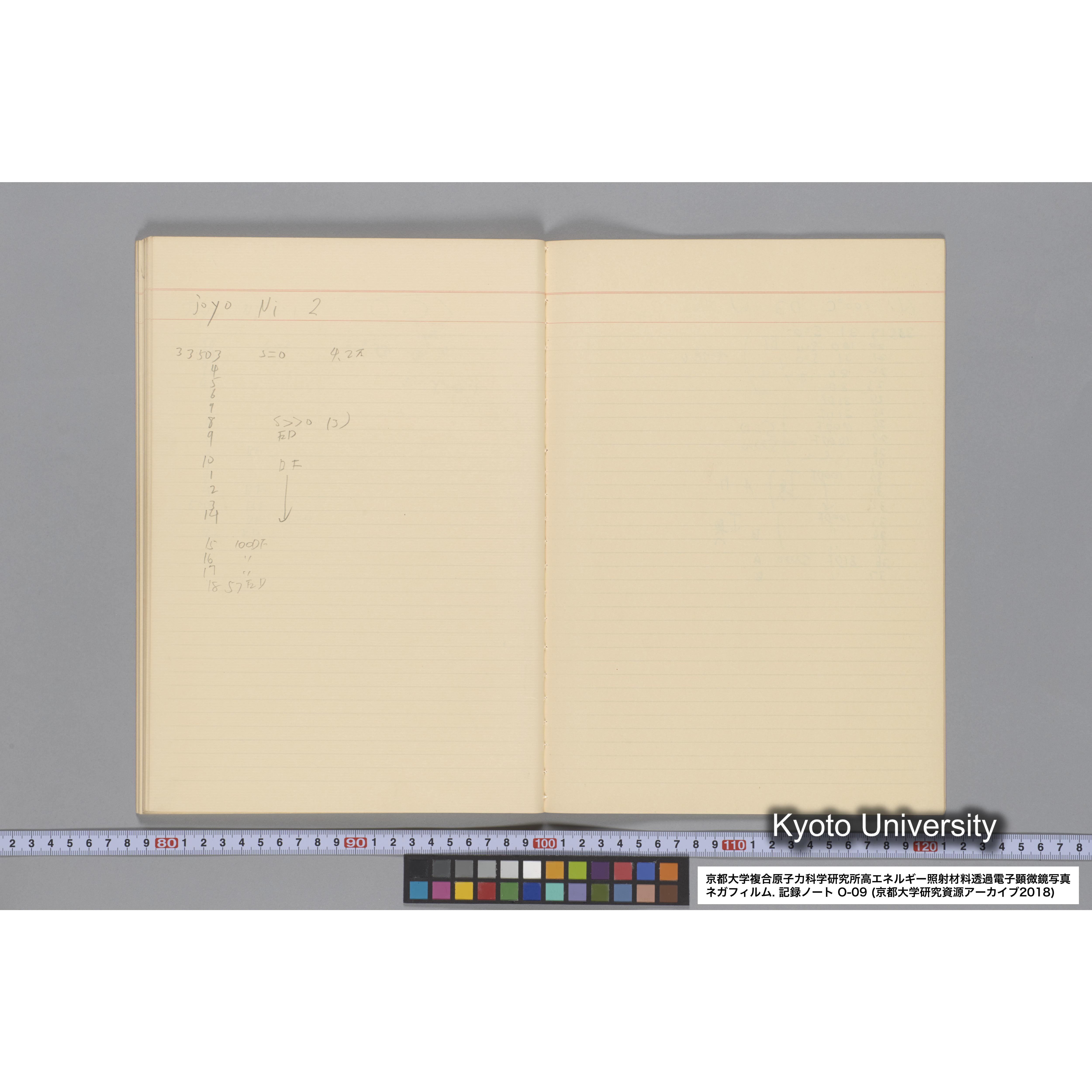 [記録ノート, Oシリーズ] 大洗 200CX EMノート No 9 1986 10/11〜10/15. 32751〜33648. (52)