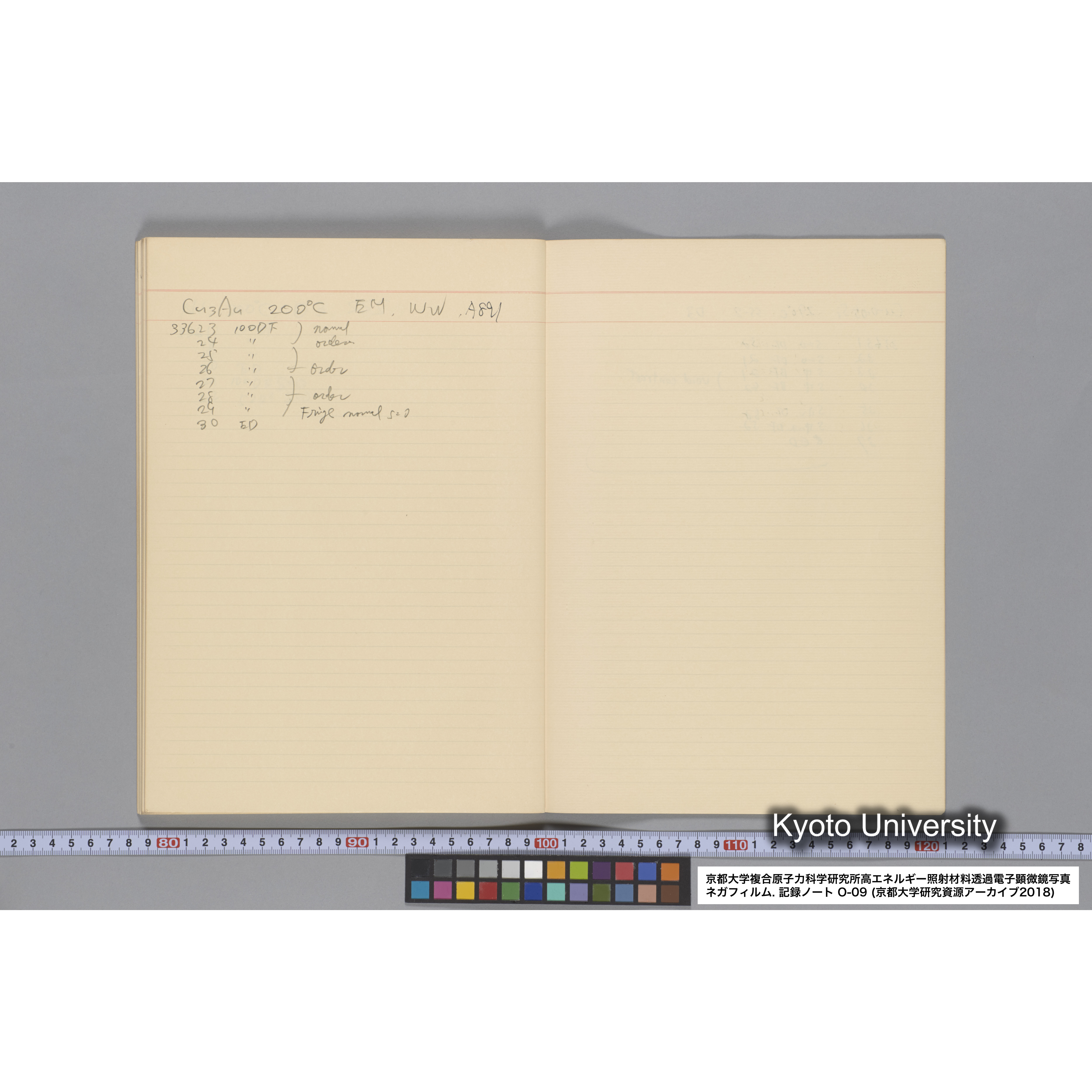 [記録ノート, Oシリーズ] 大洗 200CX EMノート No 9 1986 10/11〜10/15. 32751〜33648. (60)