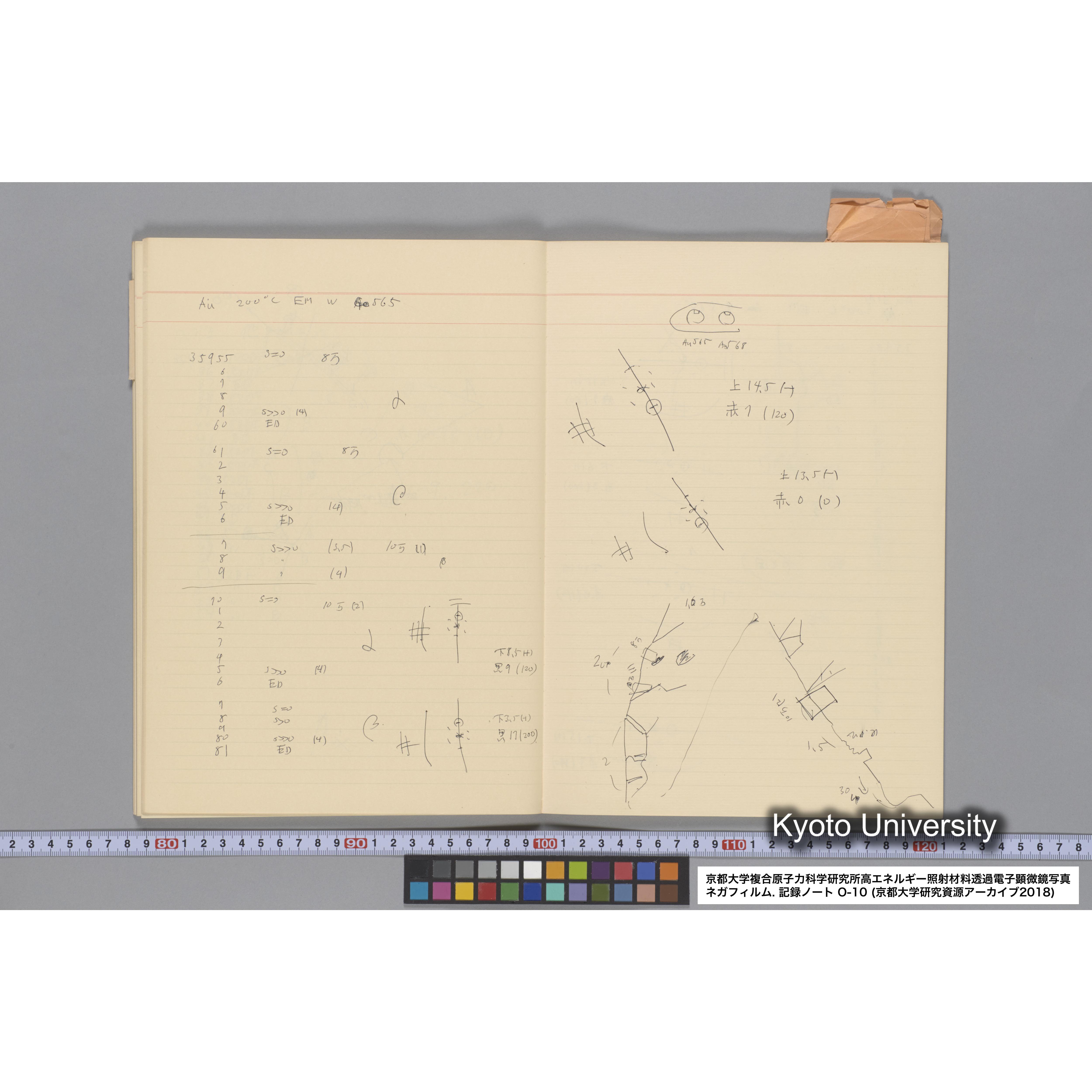 [記録ノート, Oシリーズ] 大洗 200CX EMノート No 10 1986 10/15〜12/7. 33649〜36432. (41)