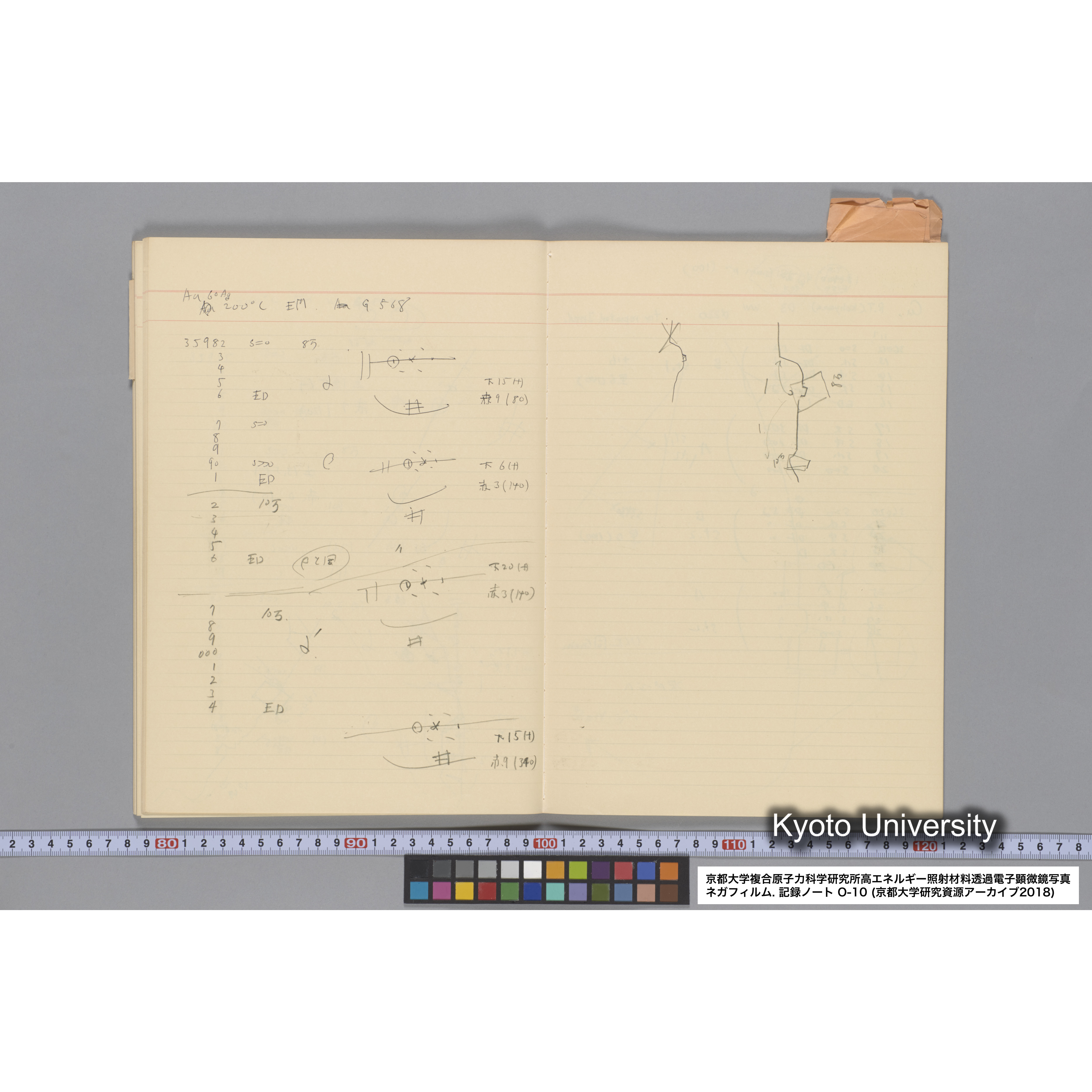 [記録ノート, Oシリーズ] 大洗 200CX EMノート No 10 1986 10/15〜12/7. 33649〜36432. (42)