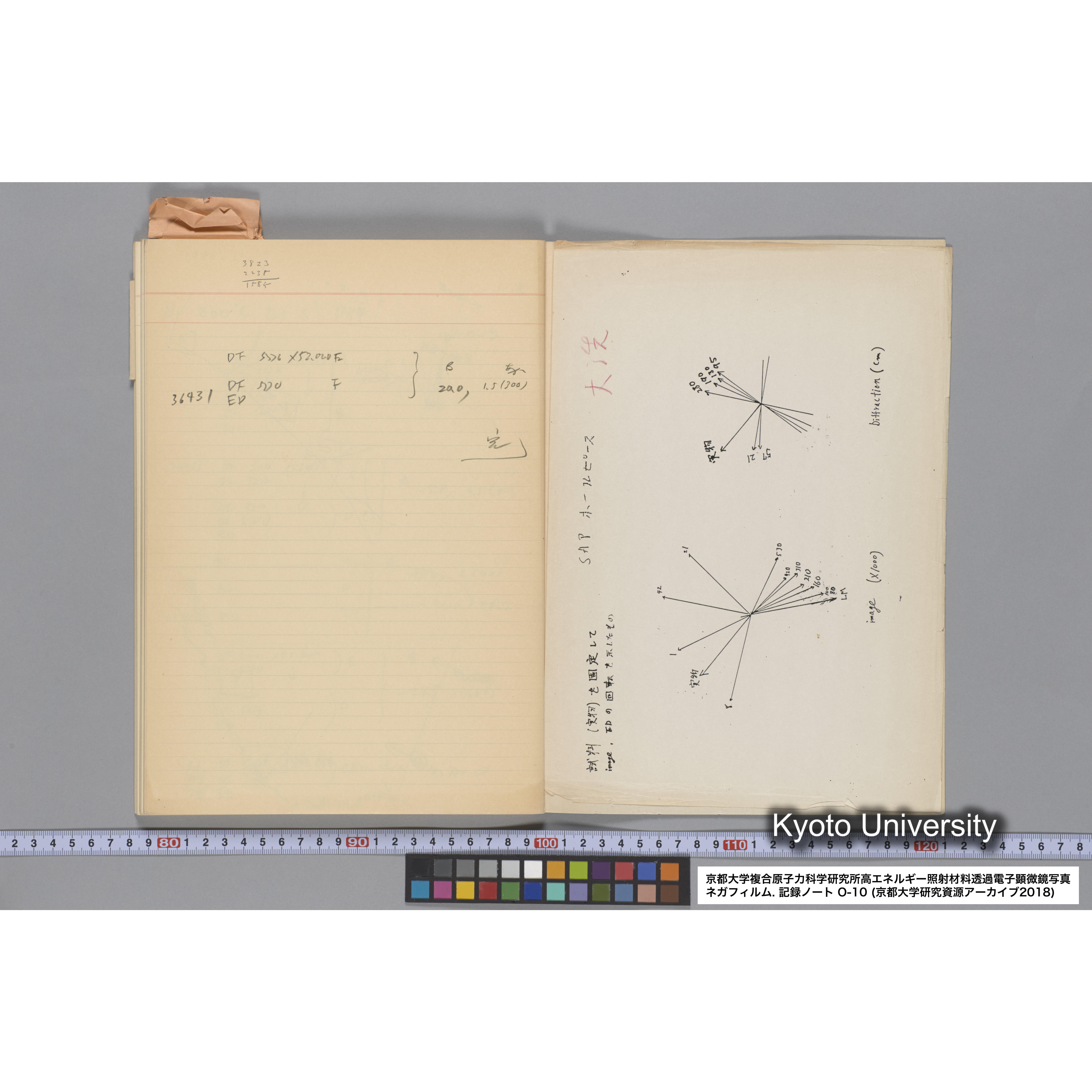 [記録ノート, Oシリーズ] 大洗 200CX EMノート No 10 1986 10/15〜12/7. 33649〜36432. (67)