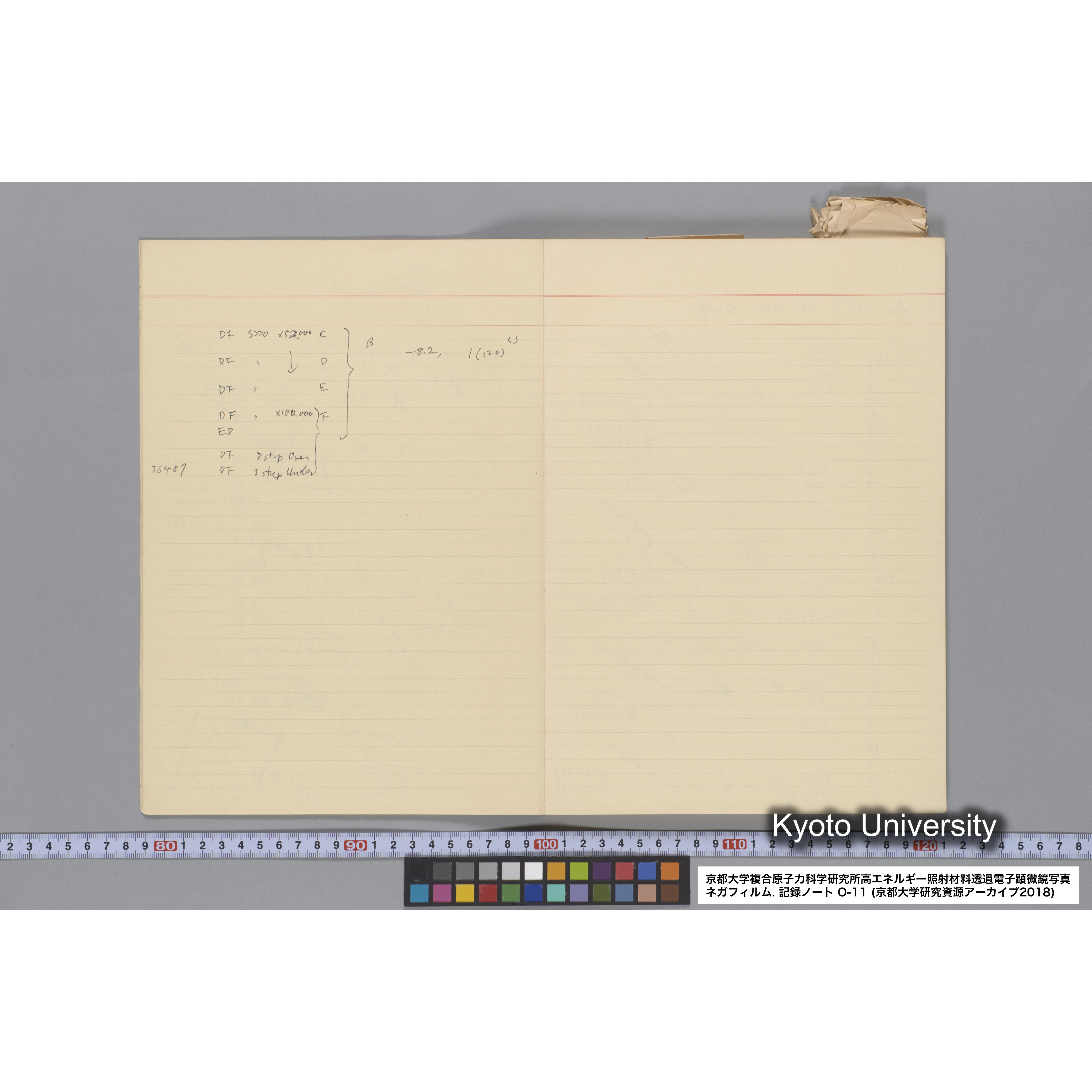 [記録ノート, Oシリーズ] 大洗 200CX EMノート NO 11 1986 12/7〜. 36432〜42247. (8)