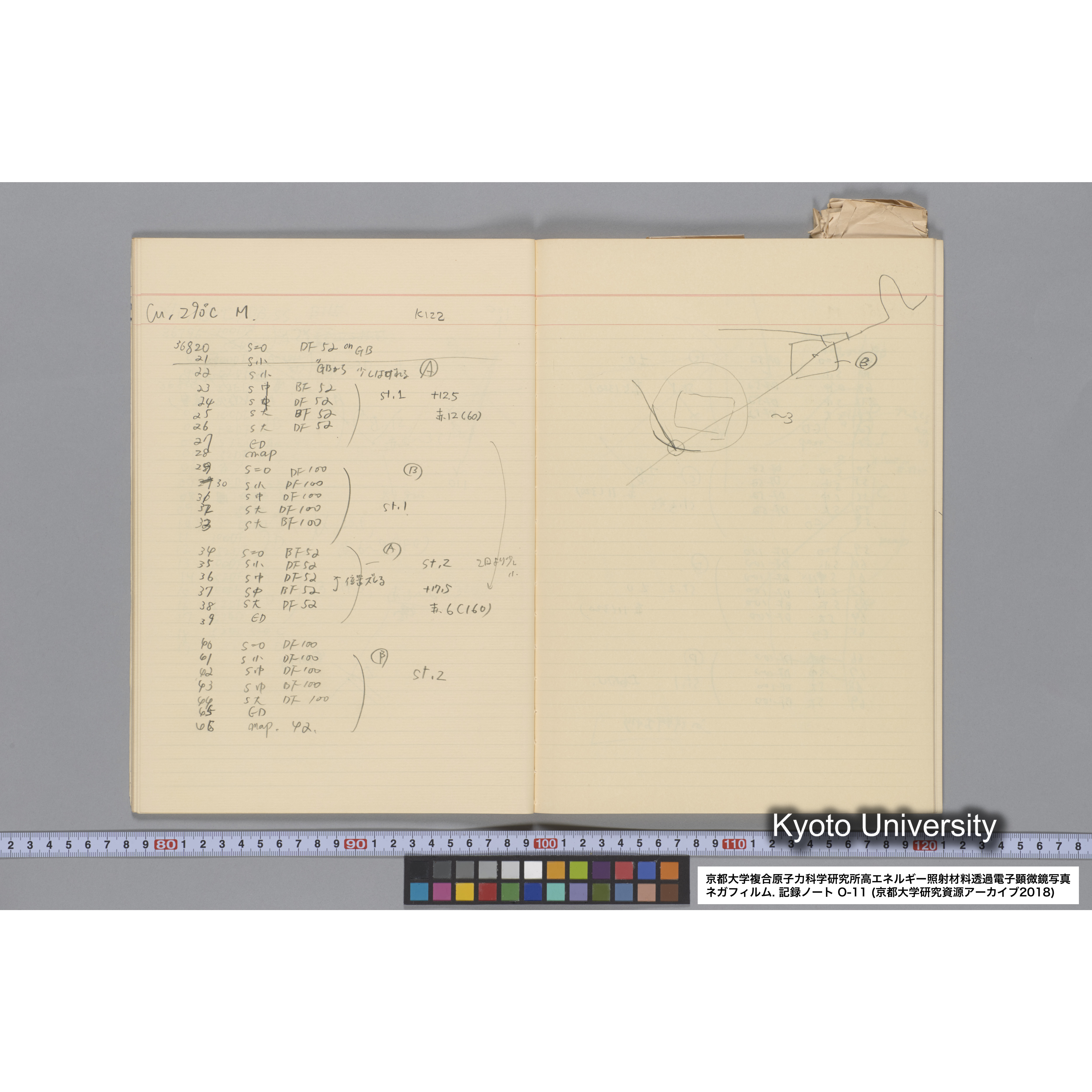 [記録ノート, Oシリーズ] 大洗 200CX EMノート NO 11 1986 12/7〜. 36432〜42247. (24)