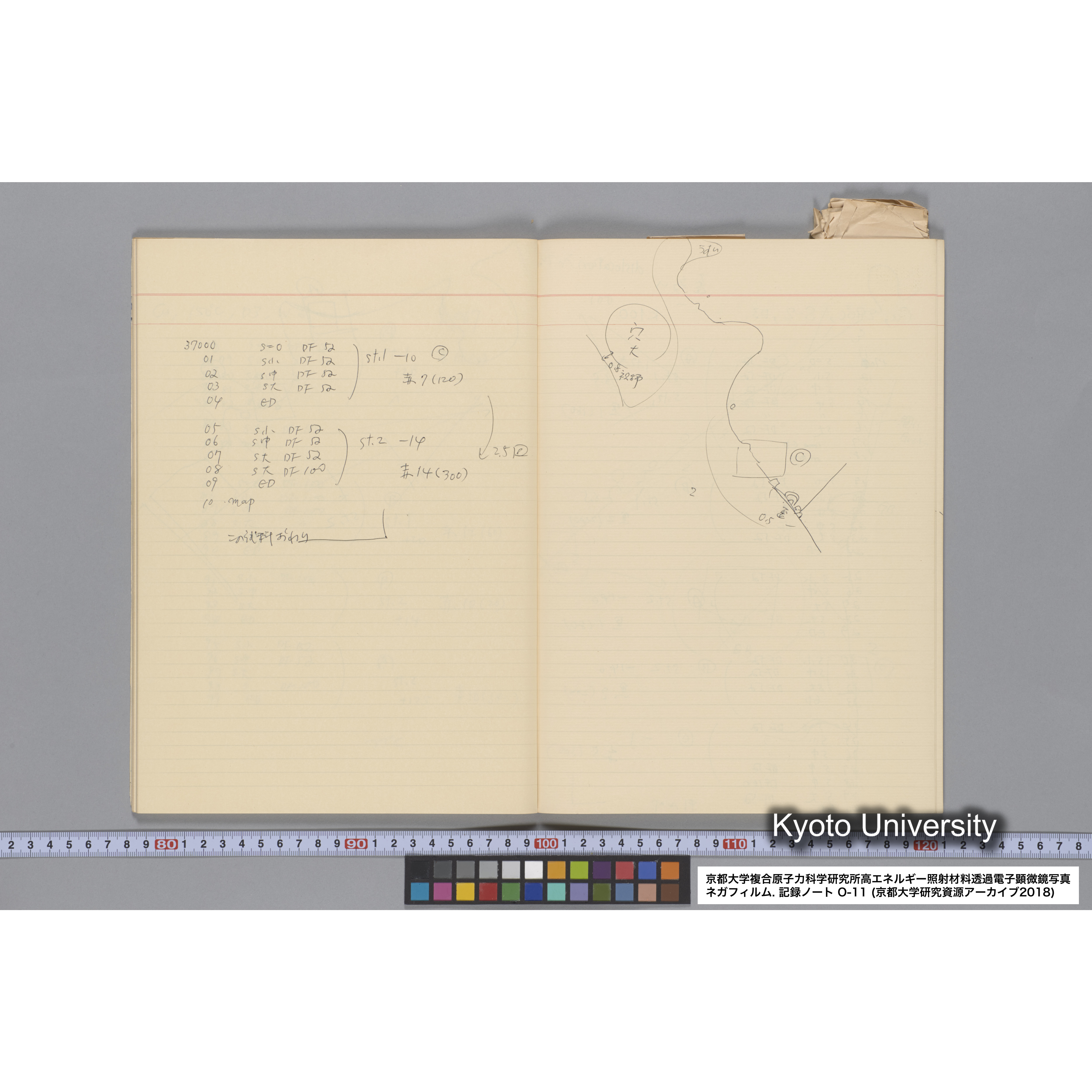[記録ノート, Oシリーズ] 大洗 200CX EMノート NO 11 1986 12/7〜. 36432〜42247. (33)