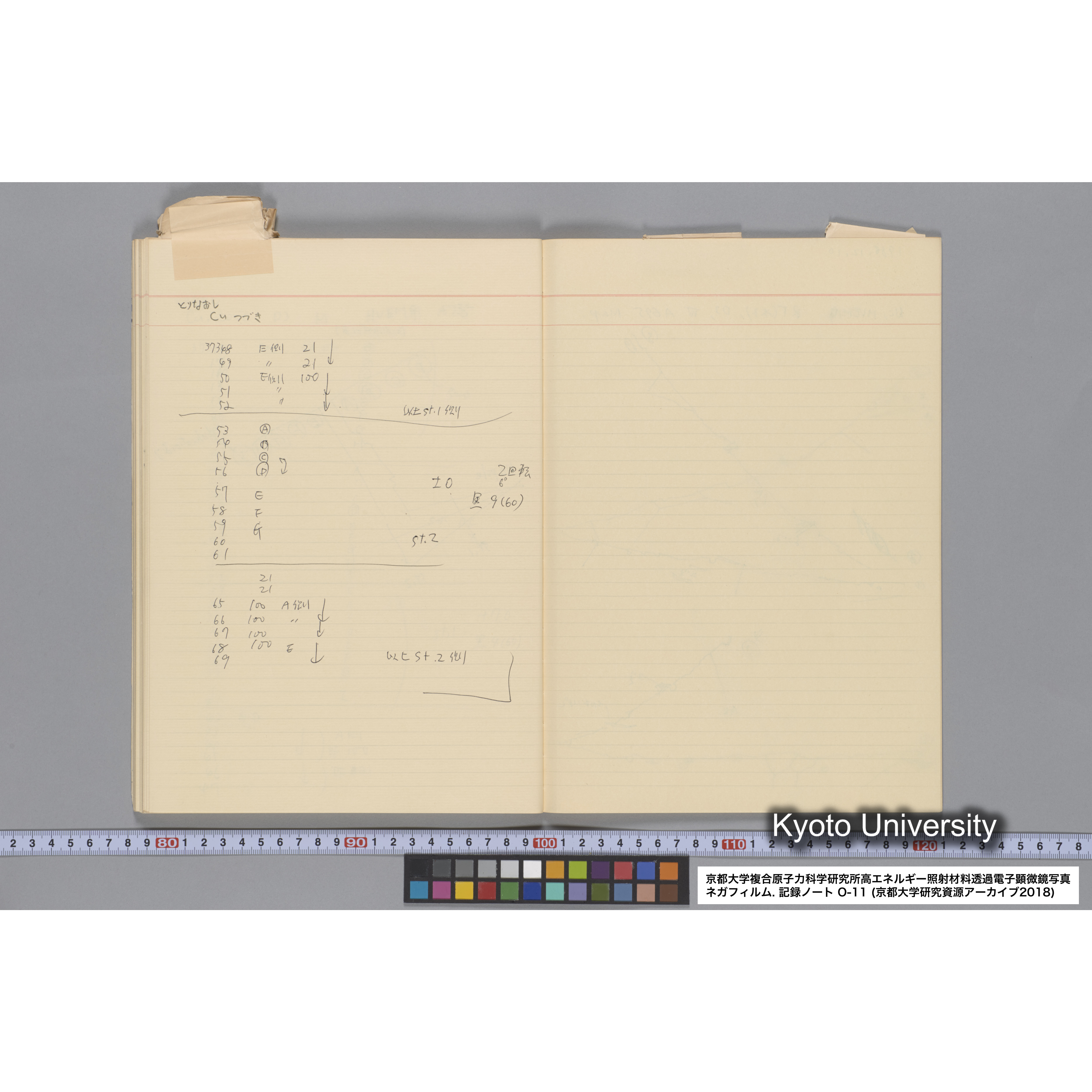 [記録ノート, Oシリーズ] 大洗 200CX EMノート NO 11 1986 12/7〜. 36432〜42247. (50)