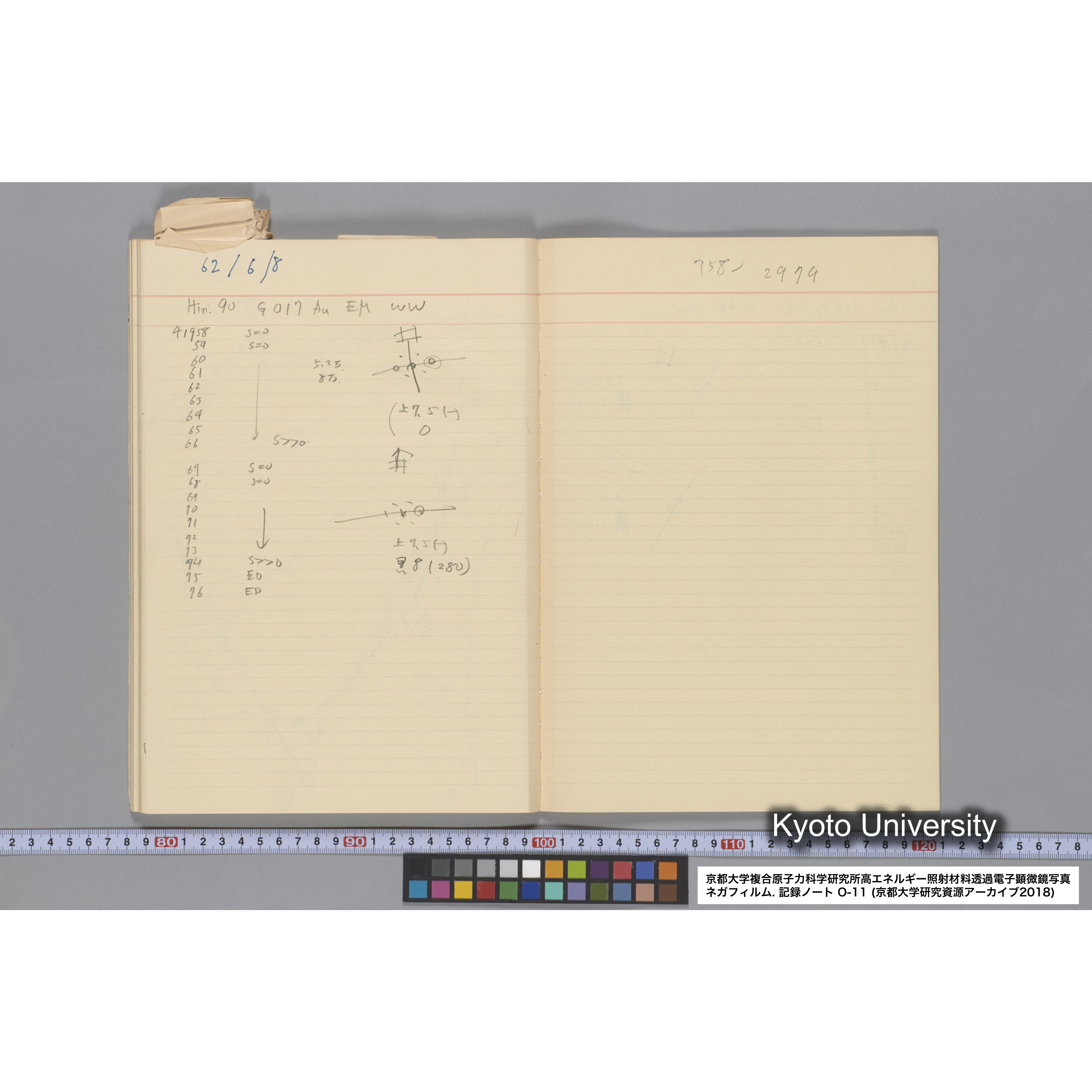 [記録ノート, Oシリーズ] 大洗 200CX EMノート NO 11 1986 12/7〜. 36432〜42247. (53)