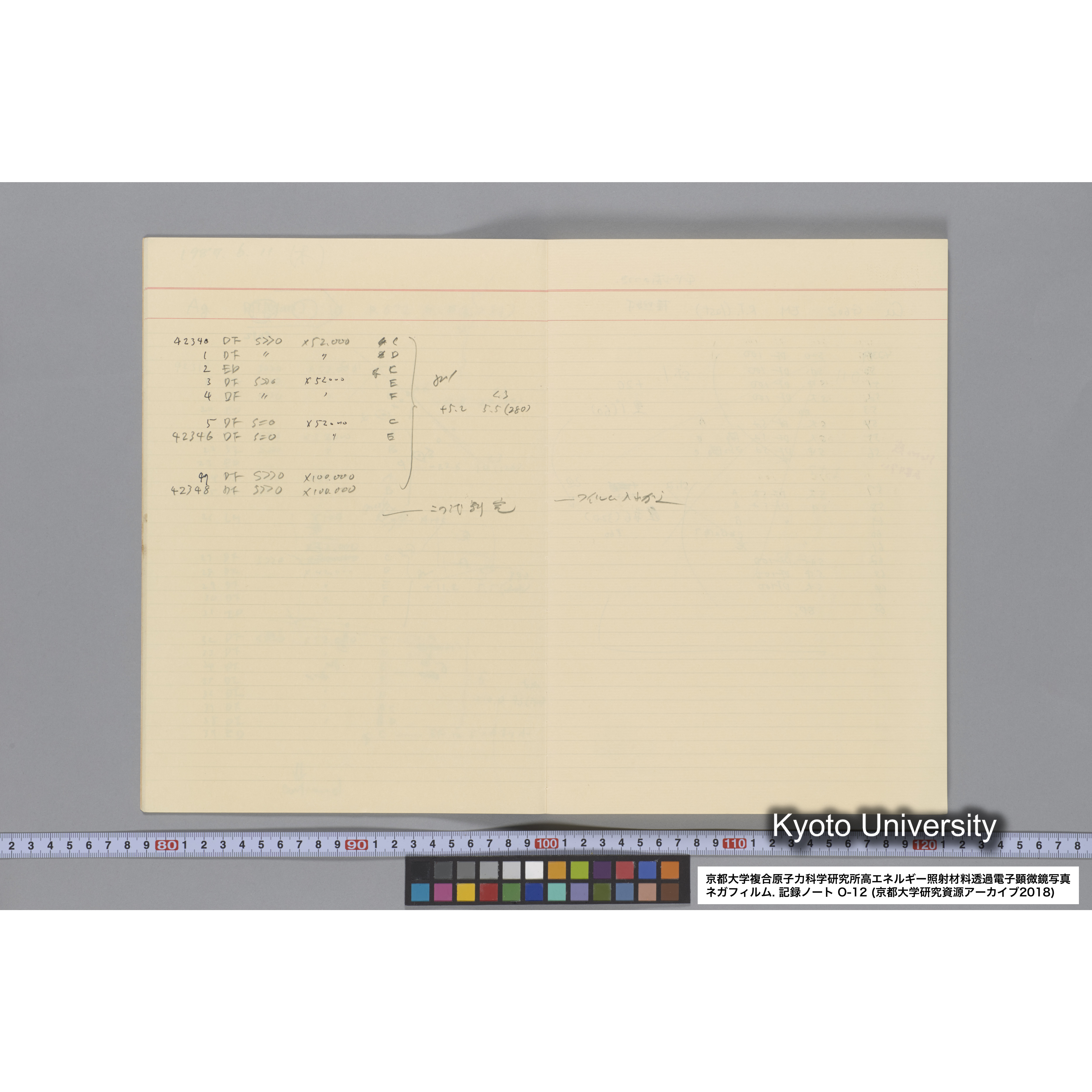 [記録ノート, Oシリーズ] 大洗 200CX EMノート No.12. 42249〜43289. (9)