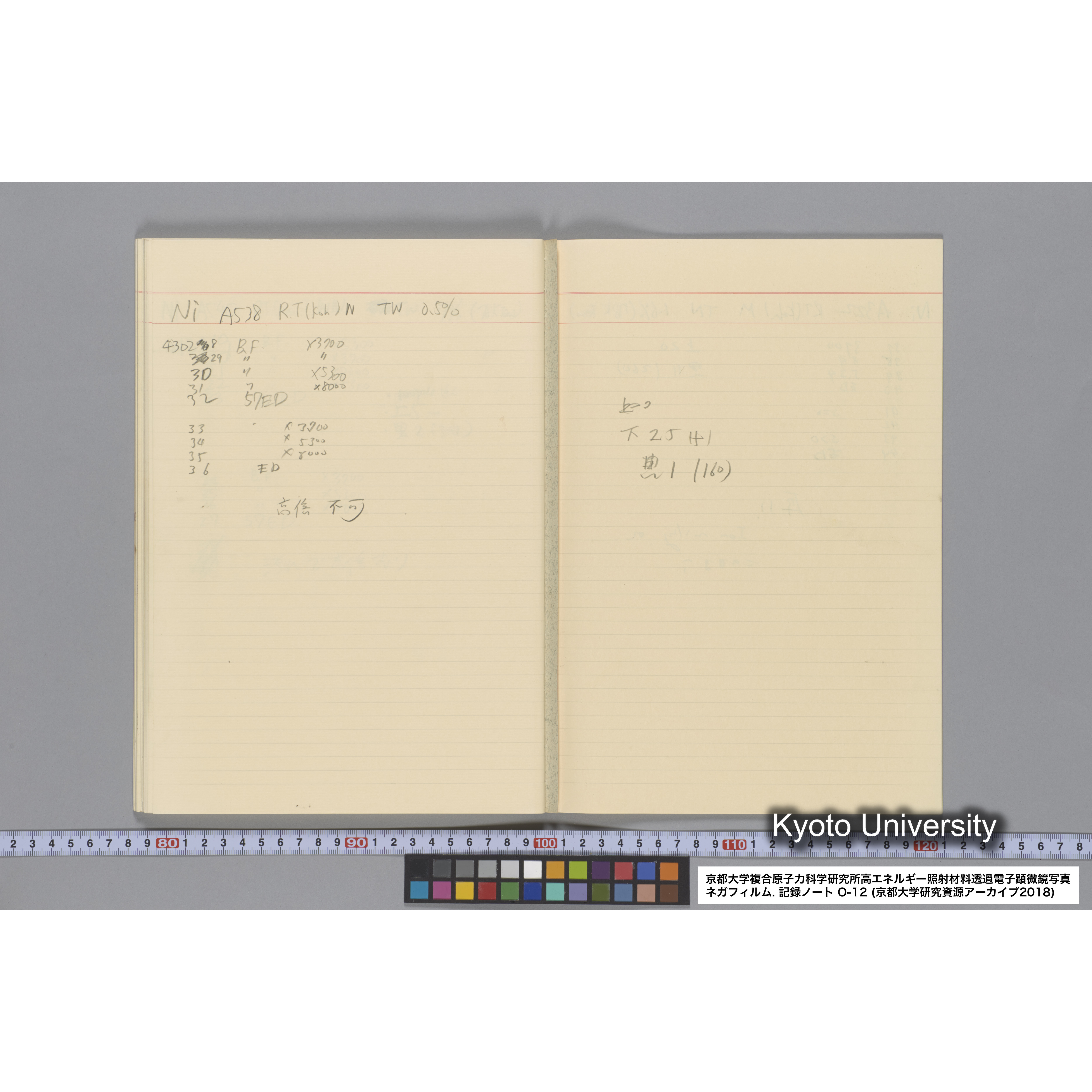 [記録ノート, Oシリーズ] 大洗 200CX EMノート No.12. 42249〜43289. (50)