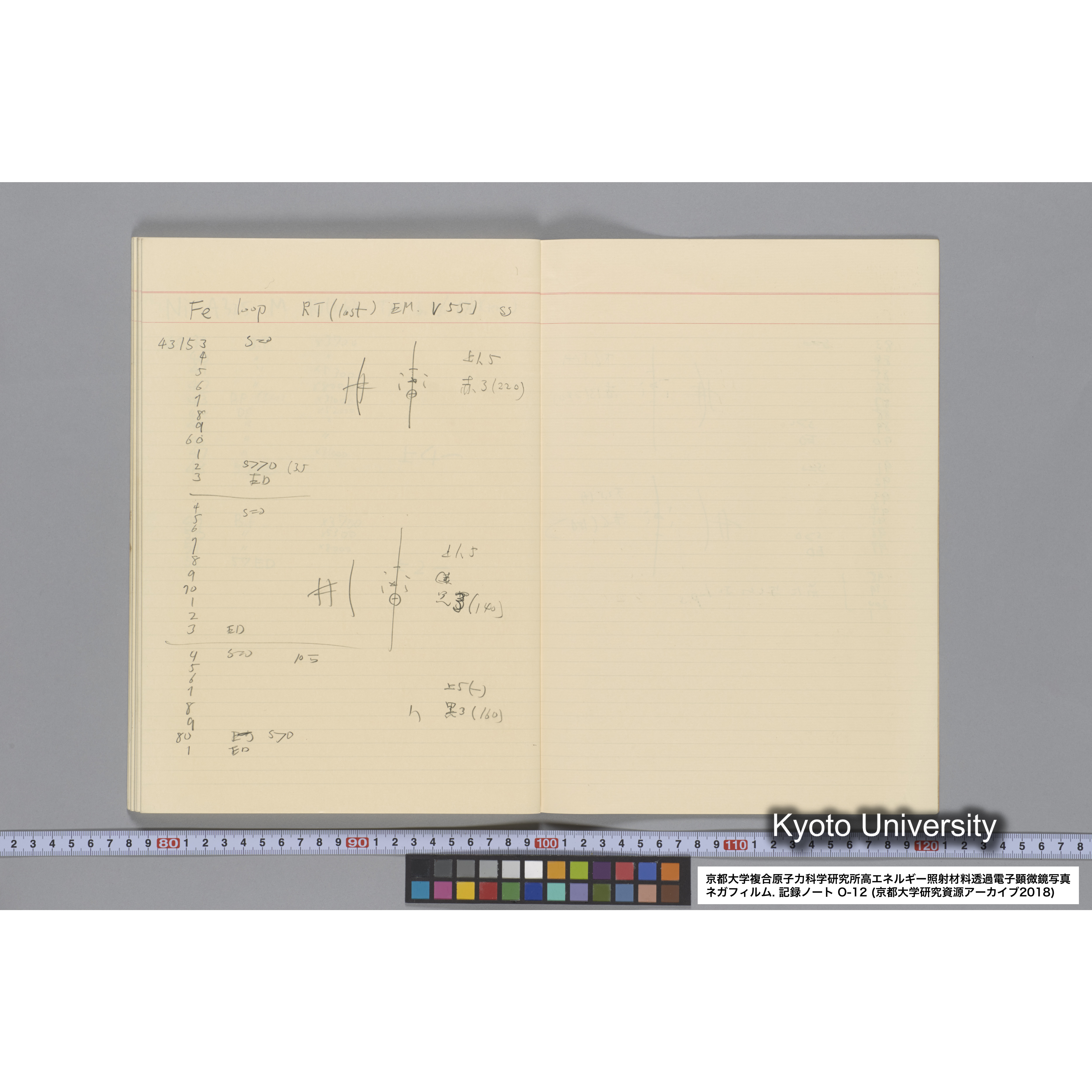 [記録ノート, Oシリーズ] 大洗 200CX EMノート No.12. 42249〜43289. (61)