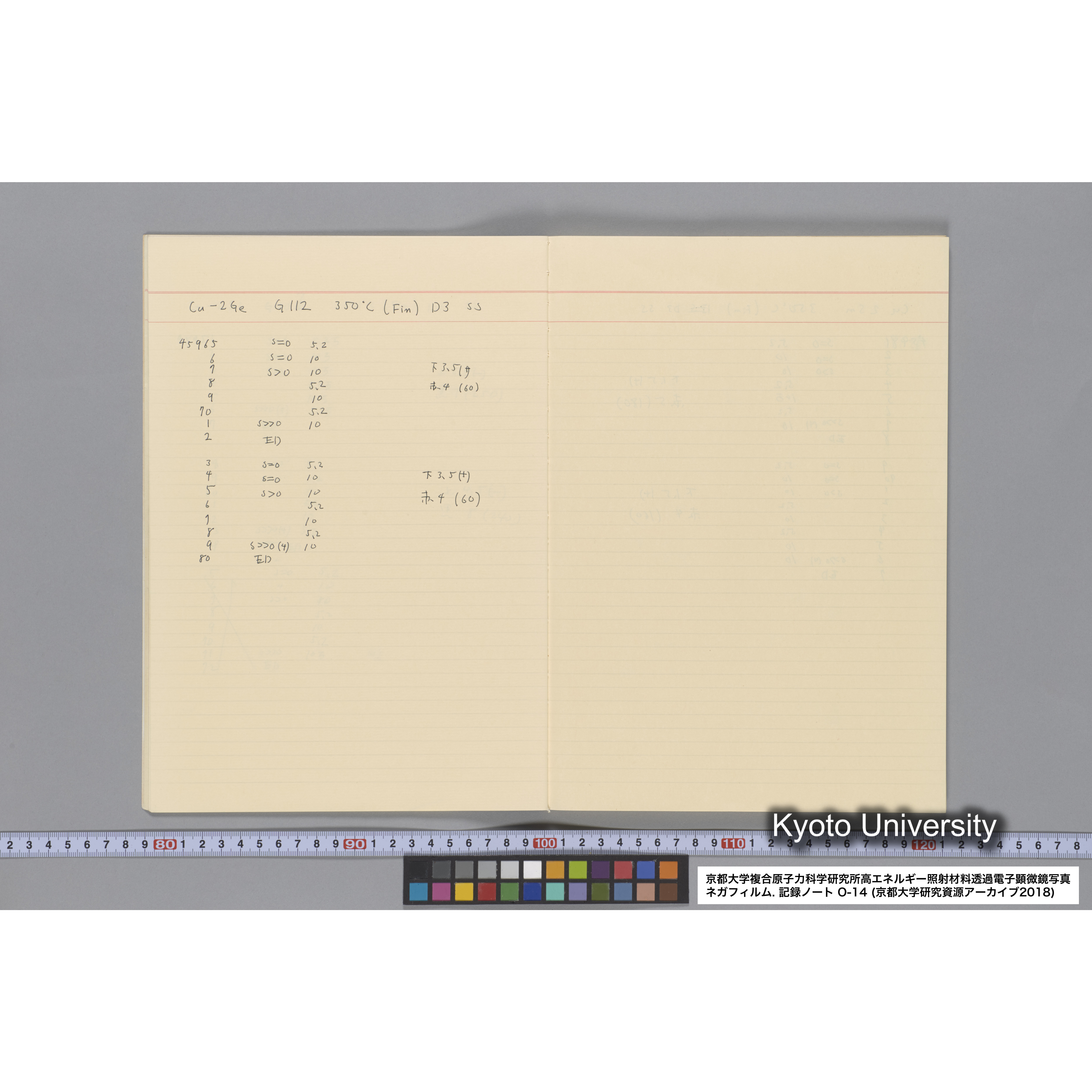 [記録ノート, Oシリーズ] 大洗 200CX No 14. 45636〜47209. (14)