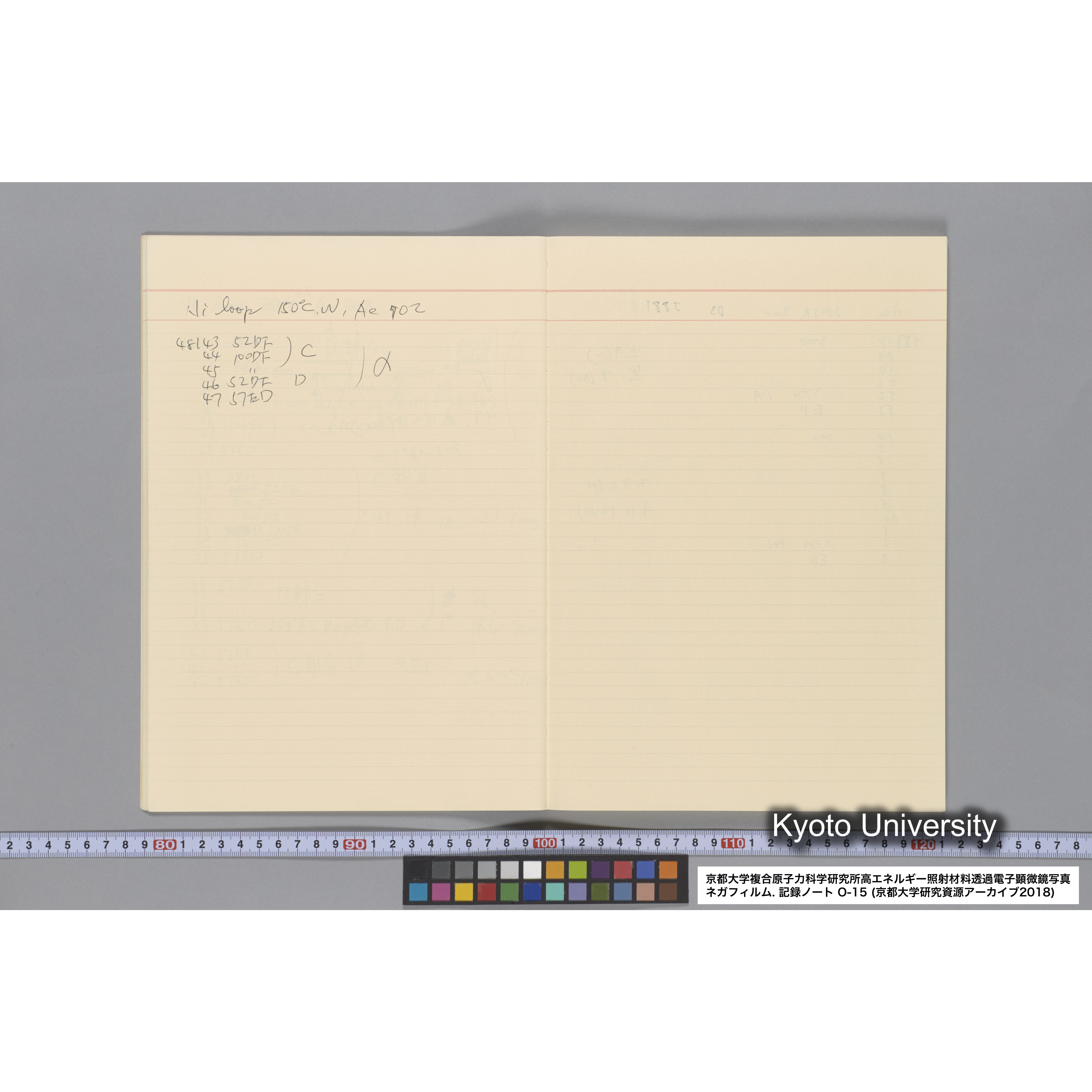 [記録ノート, Oシリーズ] 大洗 200CX No 15 1988/1/25〜. 48014〜. (13)