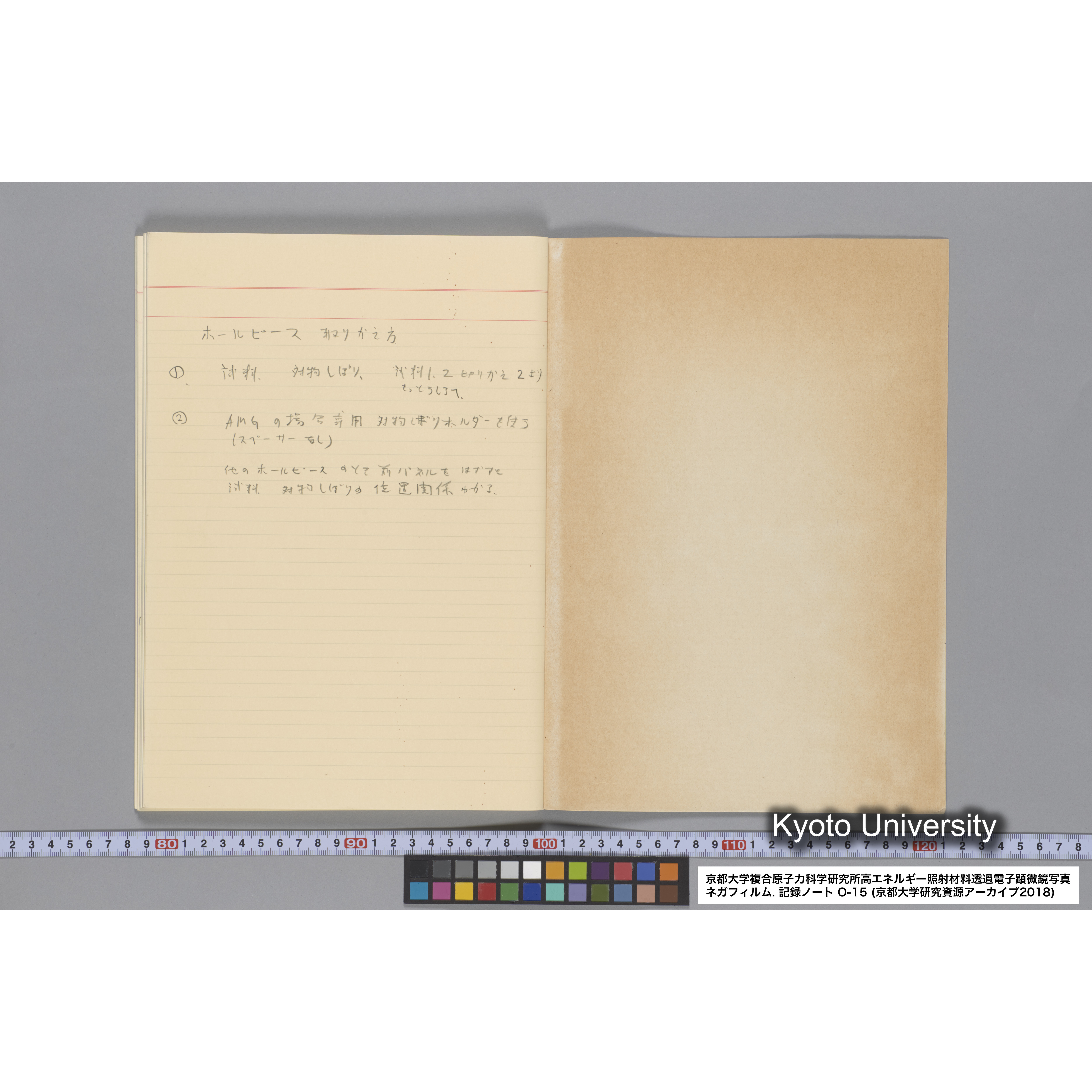 [記録ノート, Oシリーズ] 大洗 200CX No 15 1988/1/25〜. 48014〜. (64)