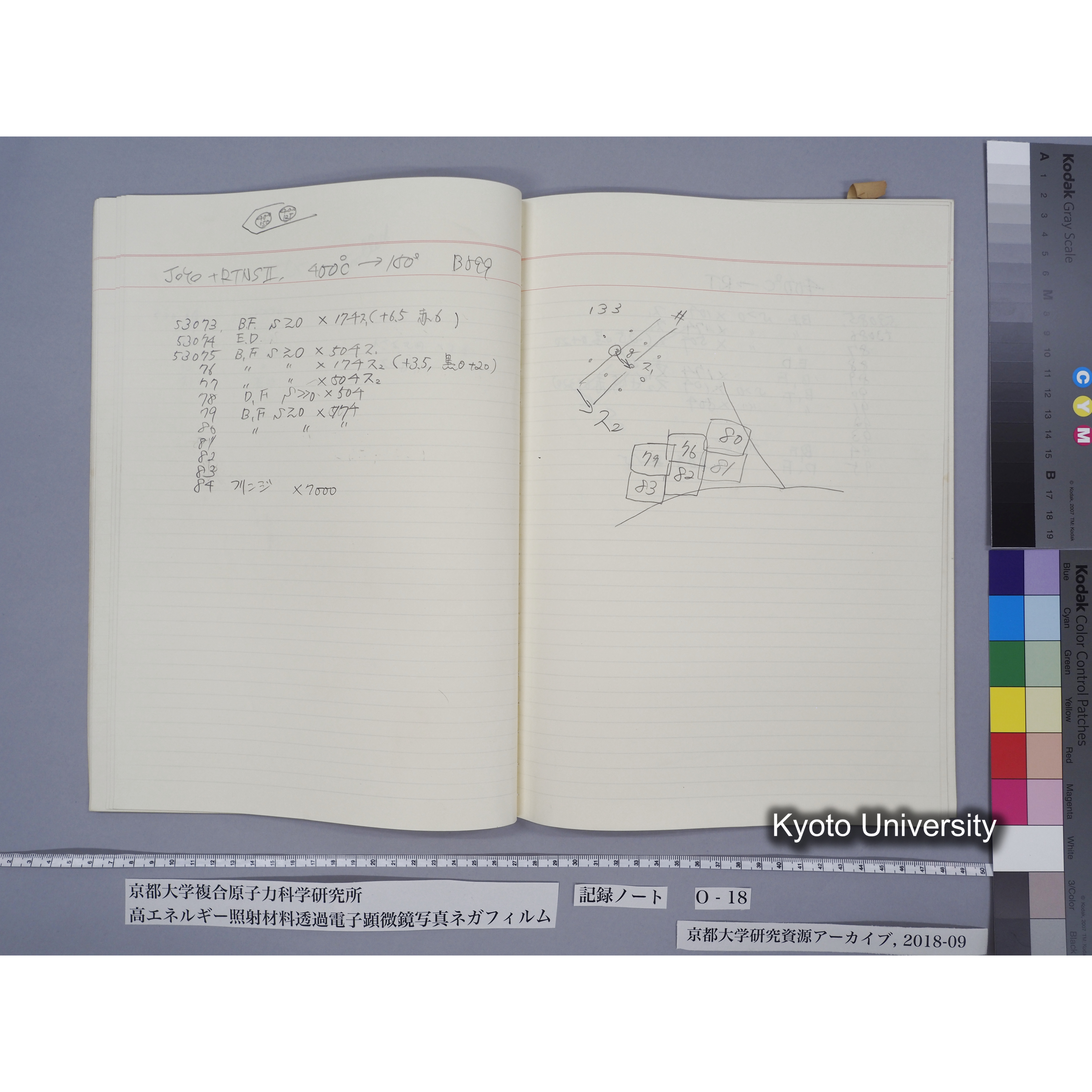 [記録ノート, Oシリーズ] 大洗O-18 S63.11.30〜H.1.6.9. 52826〜56571. (21)