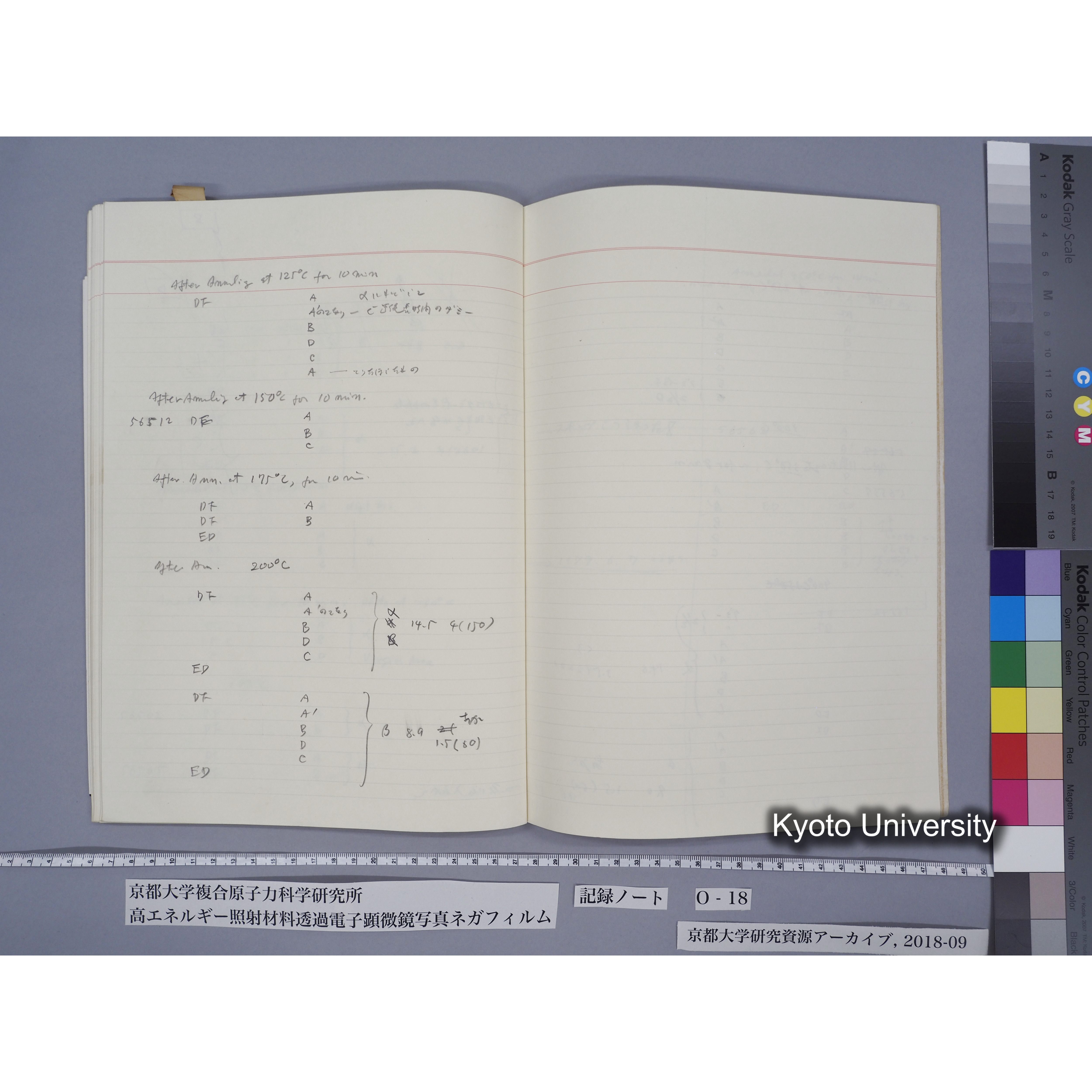 [記録ノート, Oシリーズ] 大洗O-18 S63.11.30〜H.1.6.9. 52826〜56571. (68)