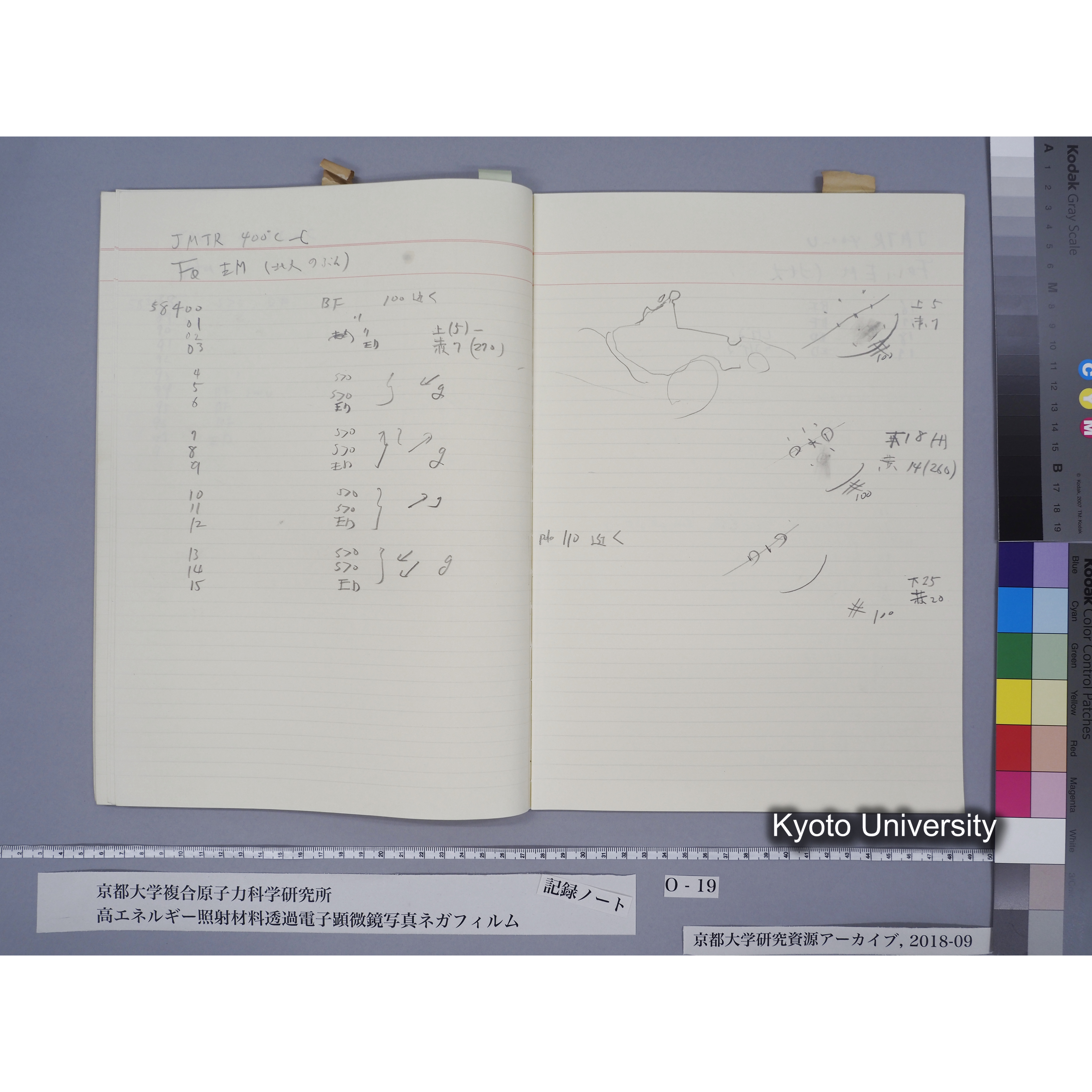 [記録ノート, Oシリーズ] 大洗TEMノートO-19 1989.6.9〜. 56572〜56595. (35)