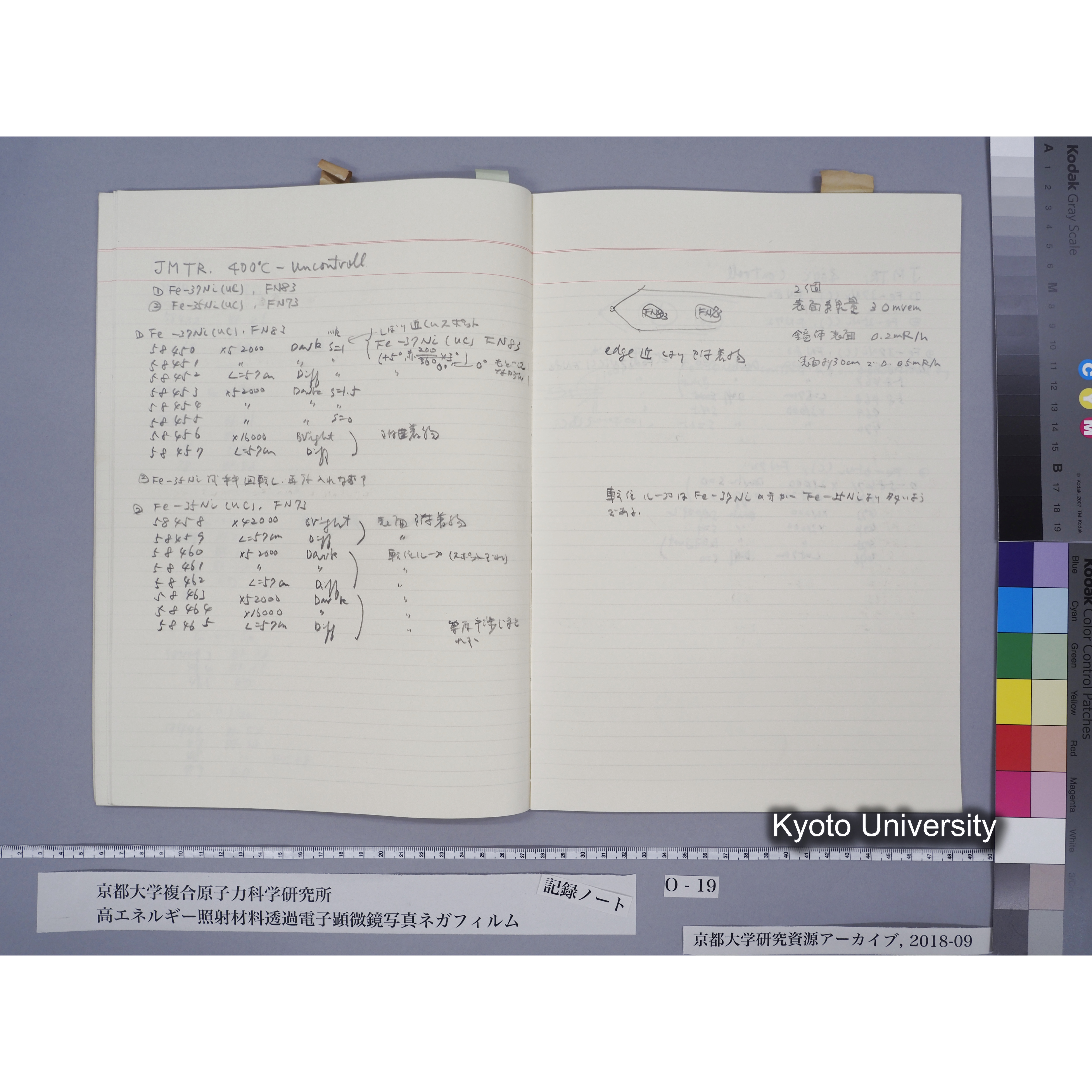 [記録ノート, Oシリーズ] 大洗TEMノートO-19 1989.6.9〜. 56572〜56595. (38)