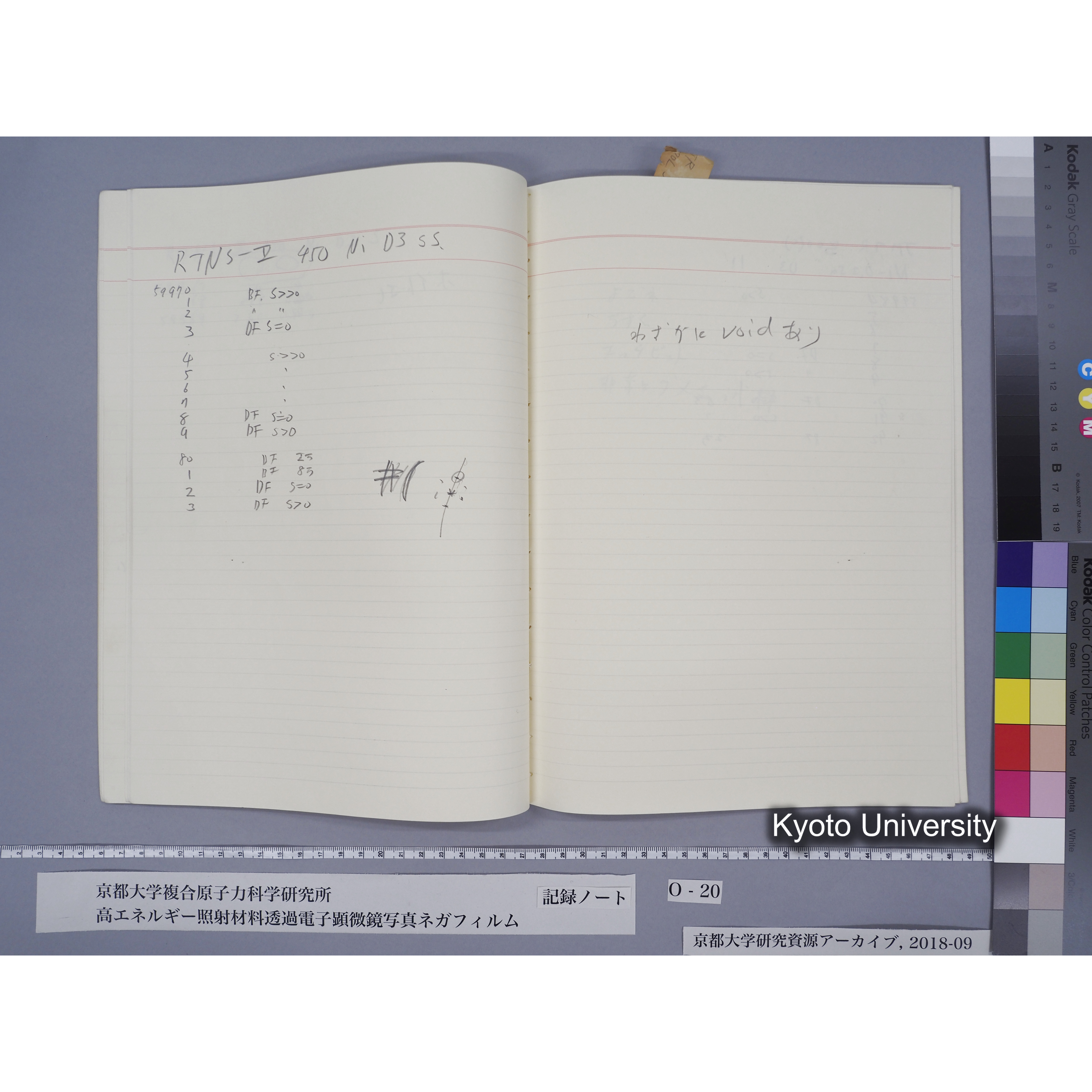 [記録ノート, Oシリーズ] 大洗TEMノートO-20 北大工 1989.10.13〜. 59596〜. (24)