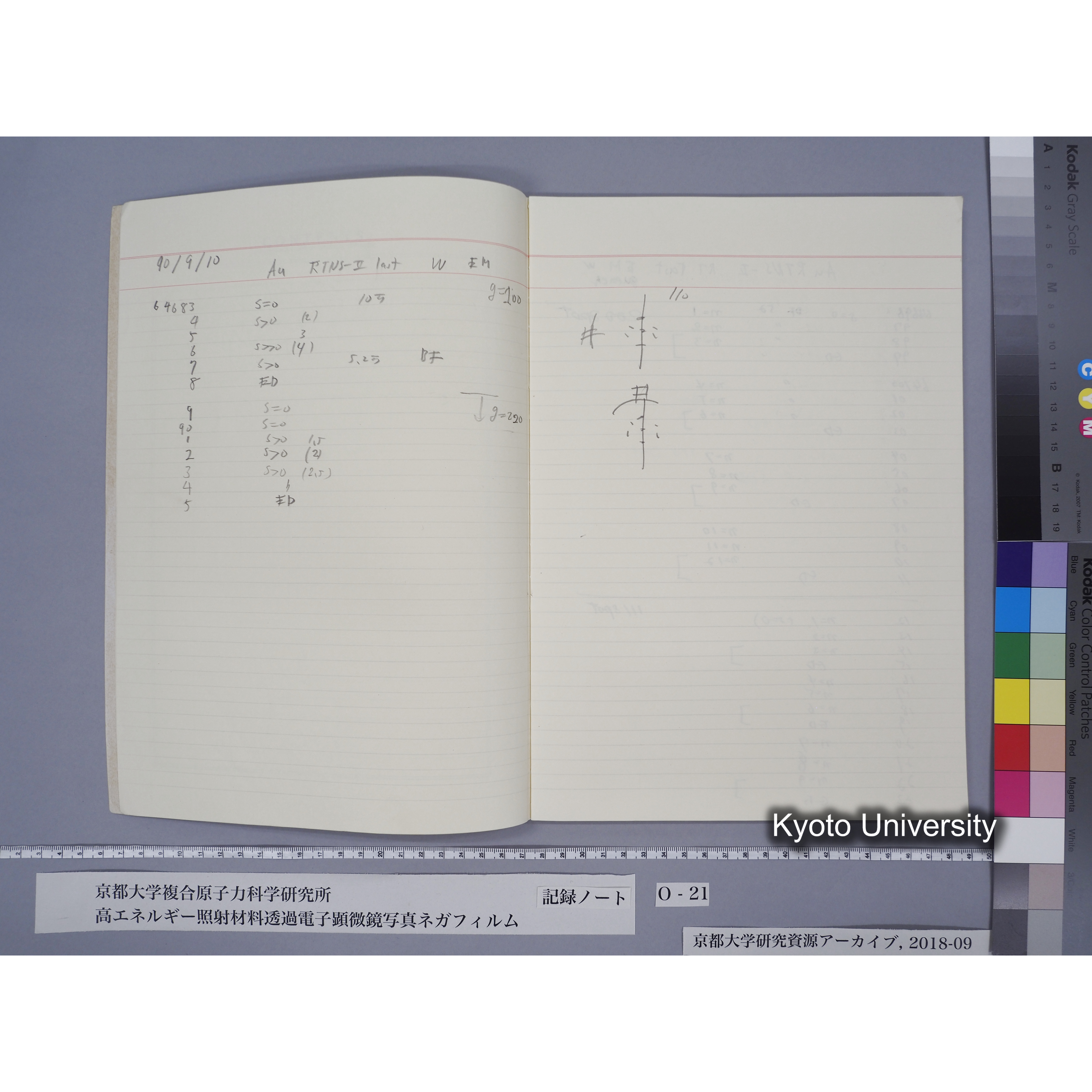 [記録ノート, Oシリーズ] O-21 平成2年9月10日→平成3年2月6日. (4)