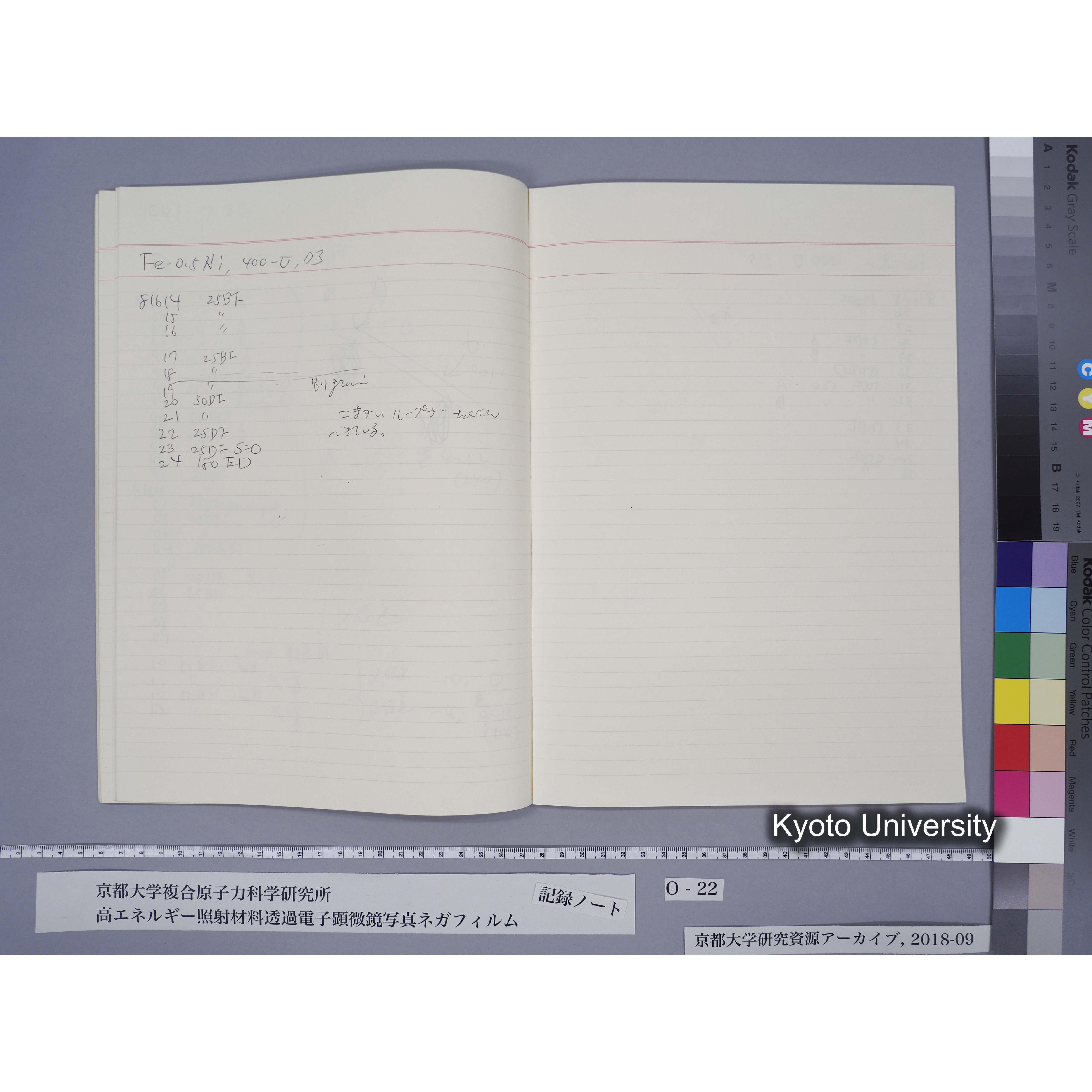 [記録ノート, Oシリーズ] O-22 平成3年2月6日→. (40)